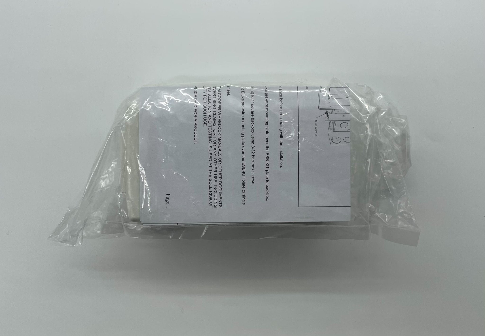 Eaton Wheelock Eluxa LED surface back box designed for electrical installations and surface mounting.