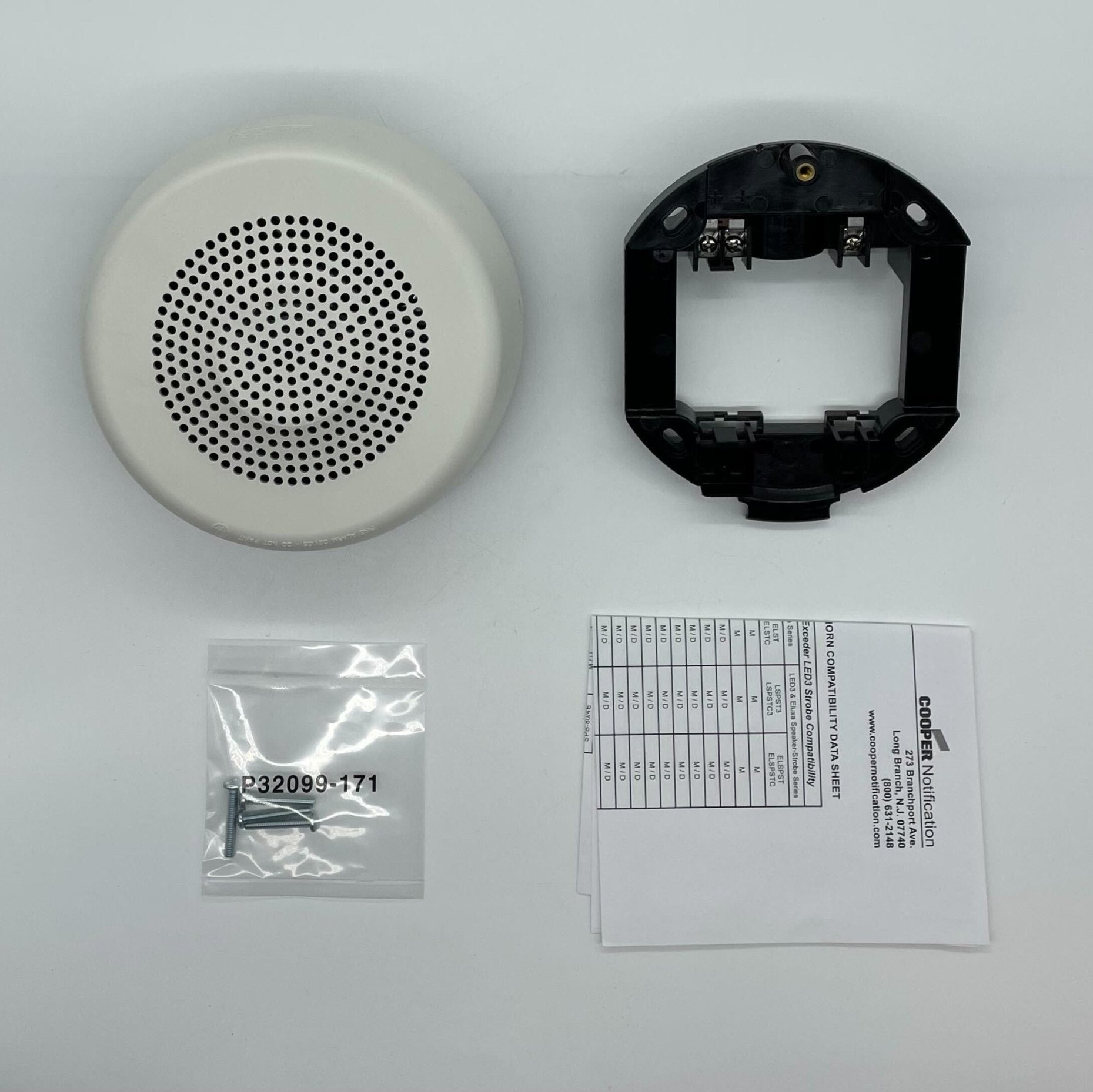 Eaton Wheelock Eluxa High Fidelity Speaker showcasing sleek black design and speaker grille with brand logo visible.