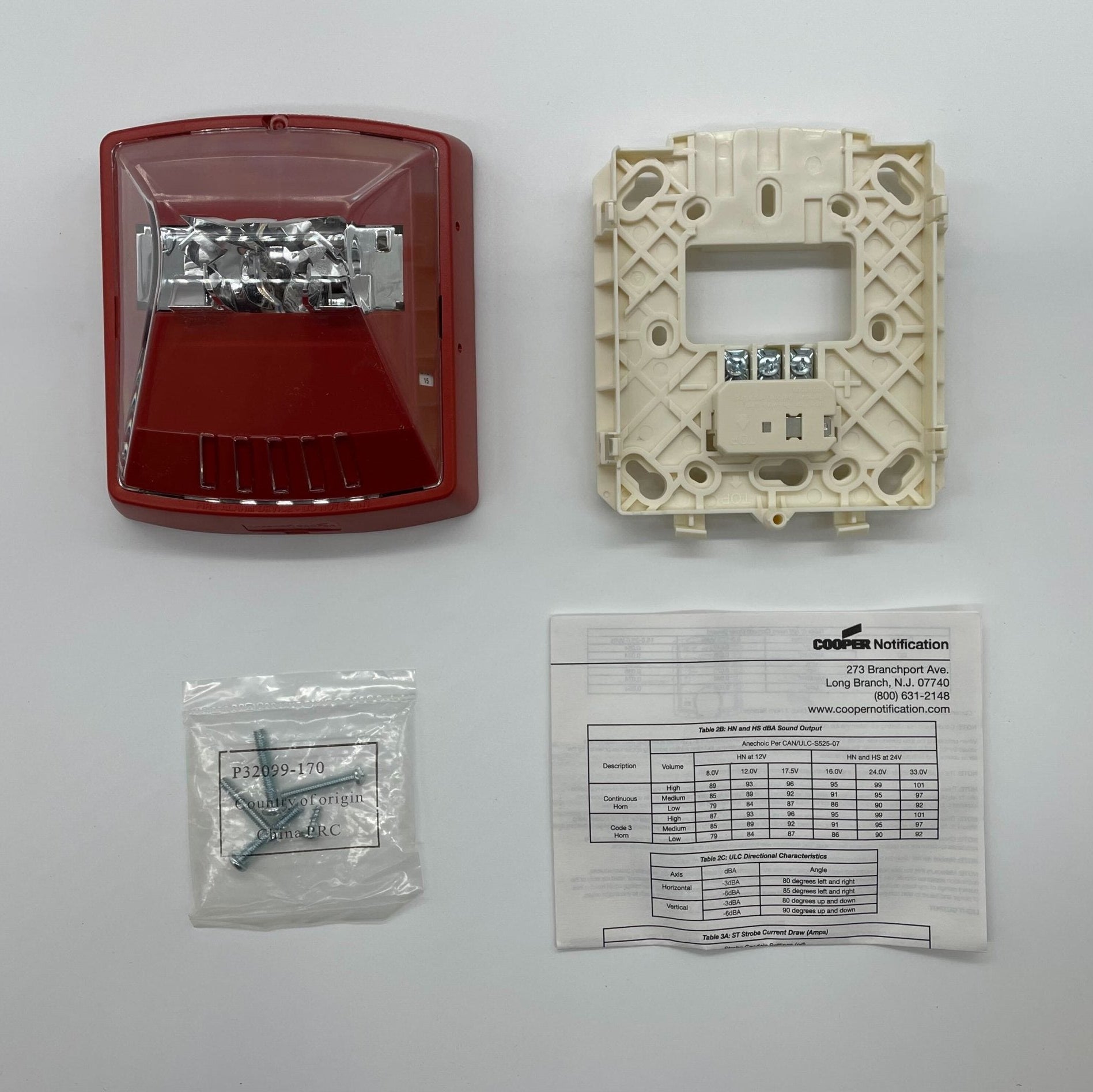 Red Eaton Wheelock STR-N Strobe light displaying bright flashing in 12/24V for emergency or signaling applications.