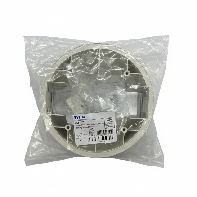 Eaton Wheelock ESBCW Exceder surface mount device with durable metal casing and mounting bracket for secure installation