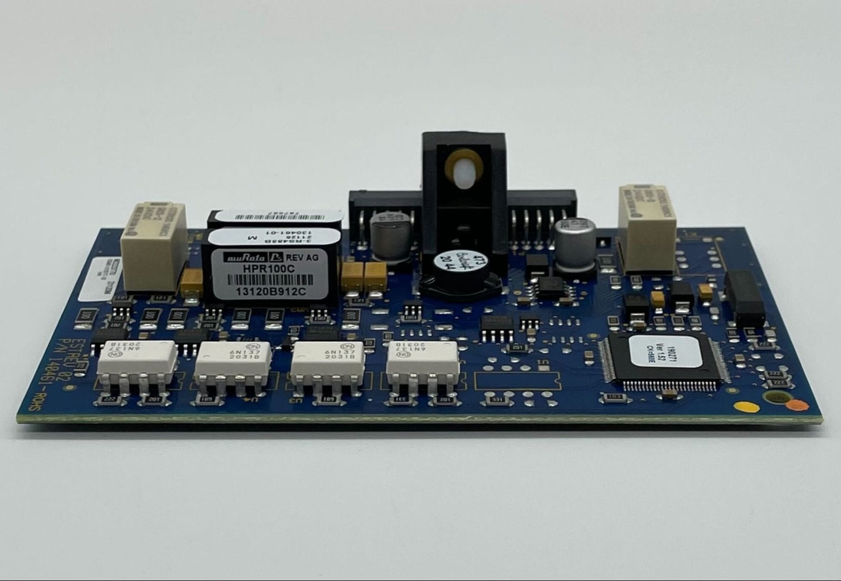 Edwards 3-RS485B Network Communications Card for fire alarm systems, showing the card with ports and connectors.
