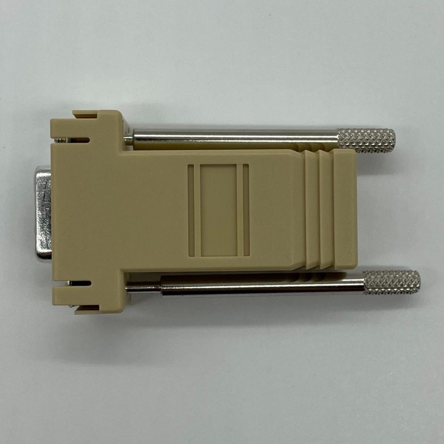 Edwards DB9/RJ11 Assy RS232/RJ11 DB9 connector for fire alarm systems, with metal pins and plastic housing.