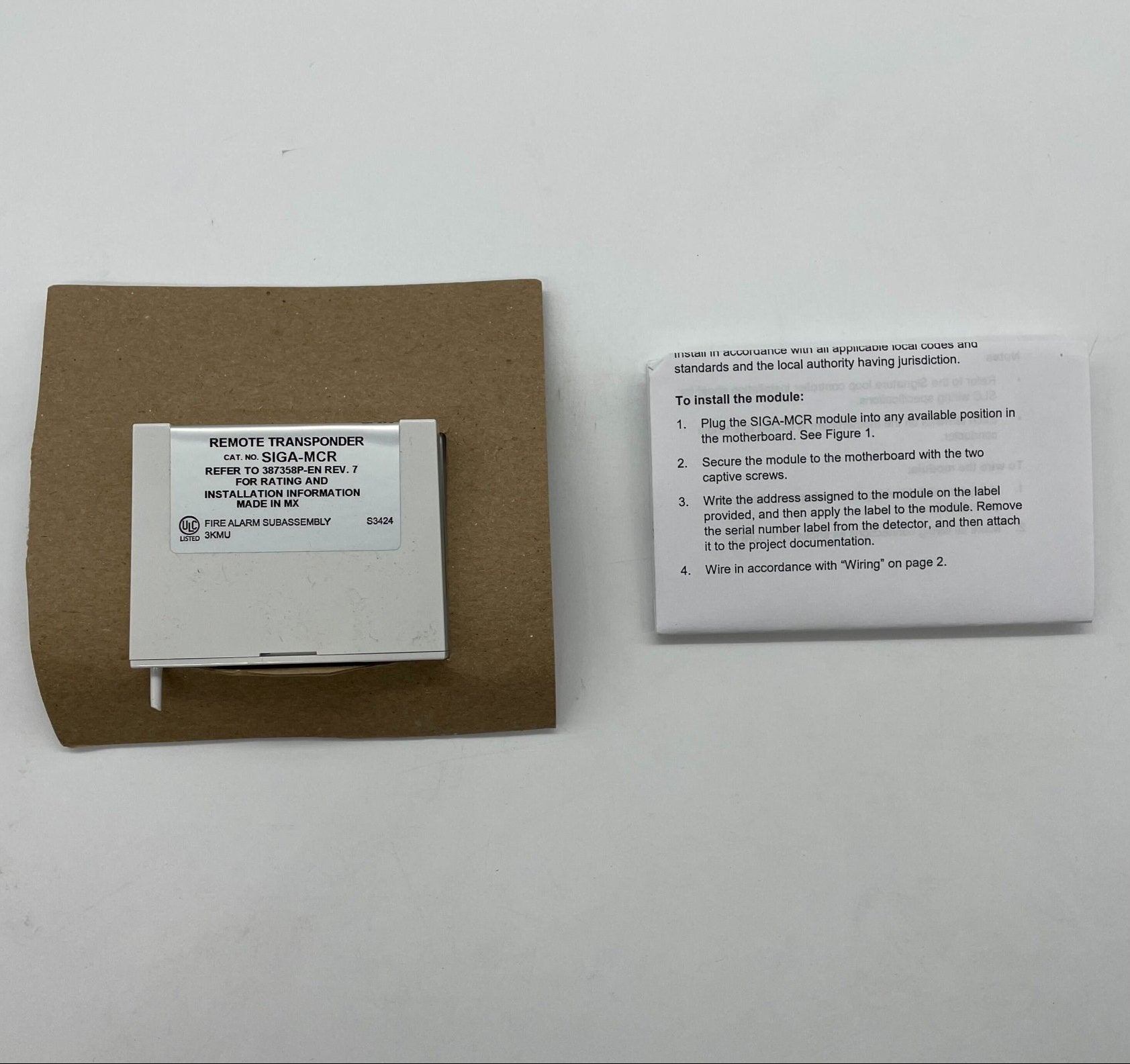 Edwards SIGA-MCR - The Fire Alarm Supplier