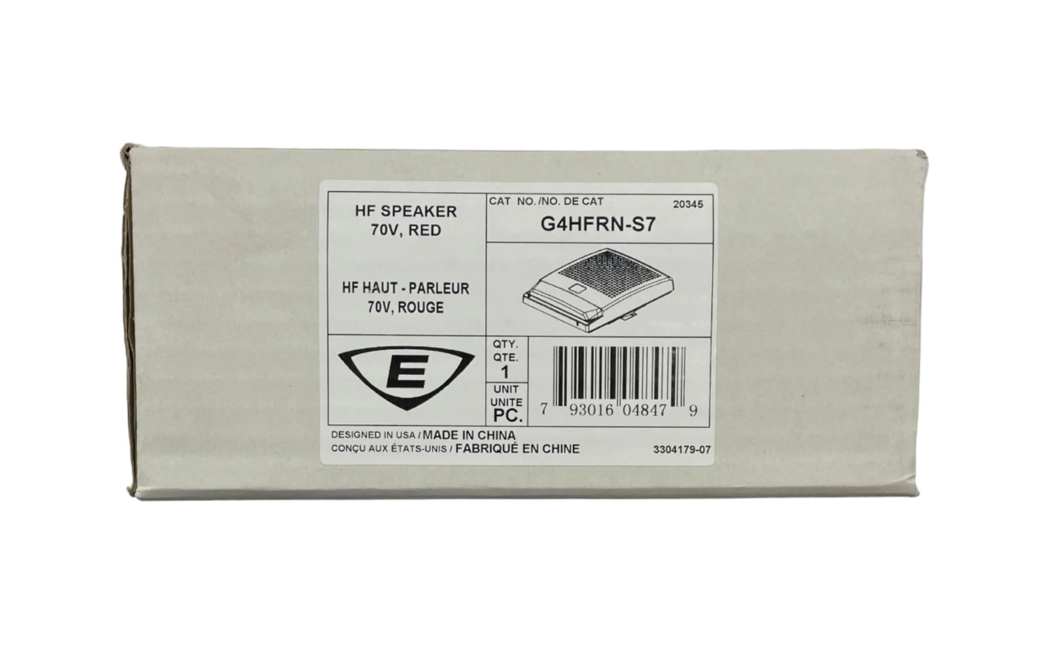 Edwards Genesis G4HFRN-S7 high-fidelity wall speaker with sleek black grille and modern design for premium audio performance