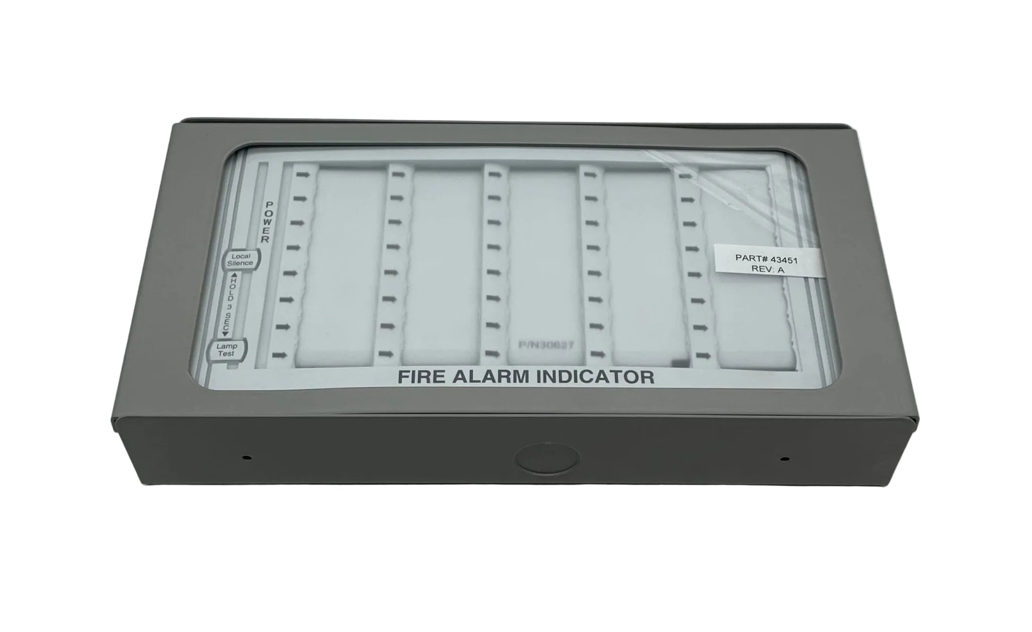 Fire-Lite ANN-LED-W annunciator module in white with LED indicators for fire alarm systems.