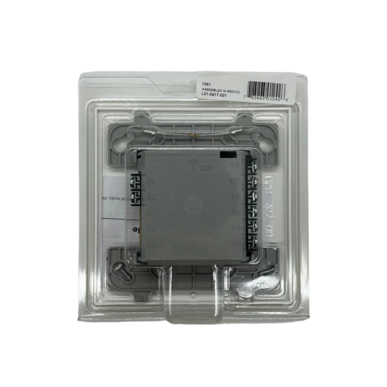 Fire-Lite CMF-300 addressable control module showing front view with connection ports and indicator lights.