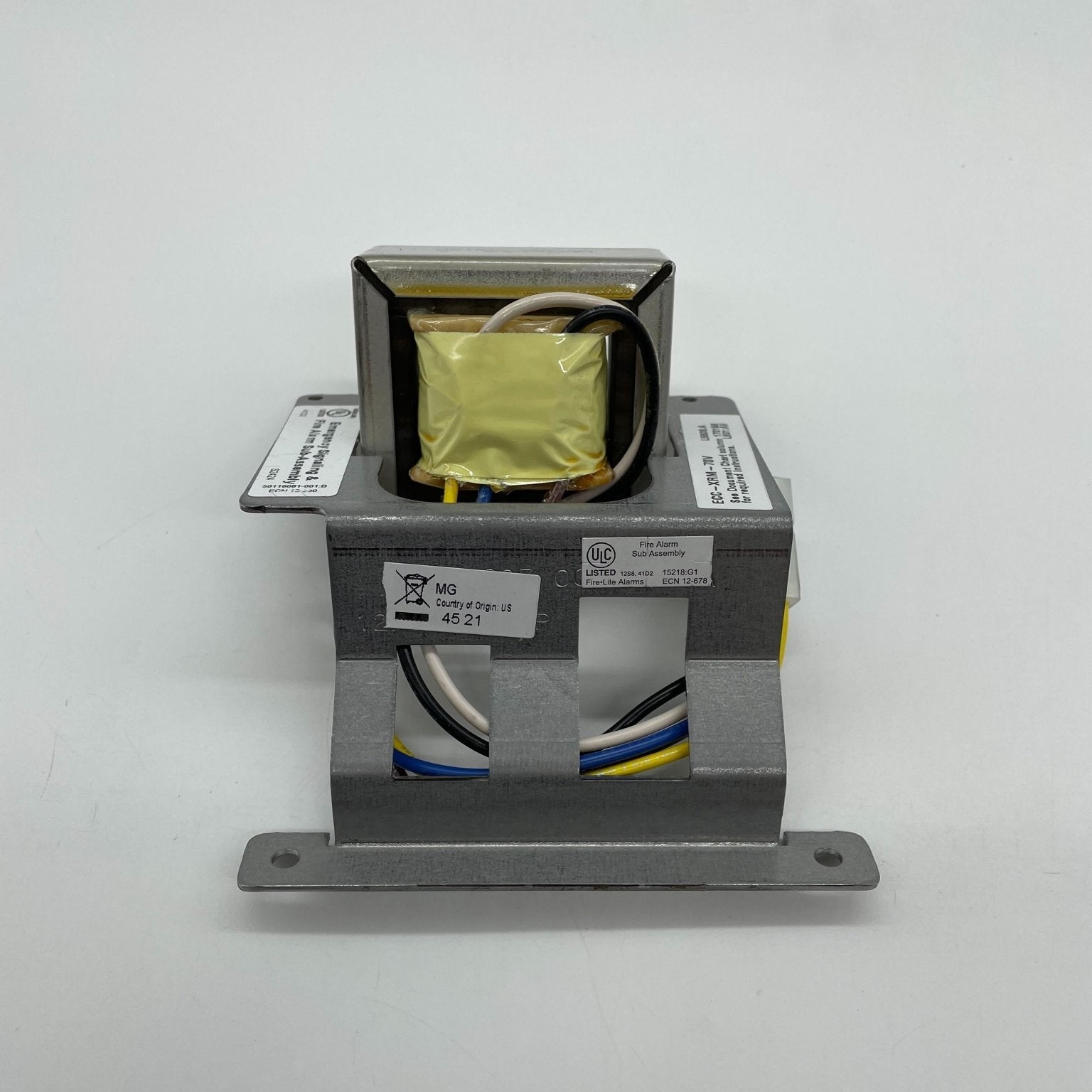 Fire-Lite ECC-XRM-70V module from Fire-Lite, showing the compact electronic module for security system installation.