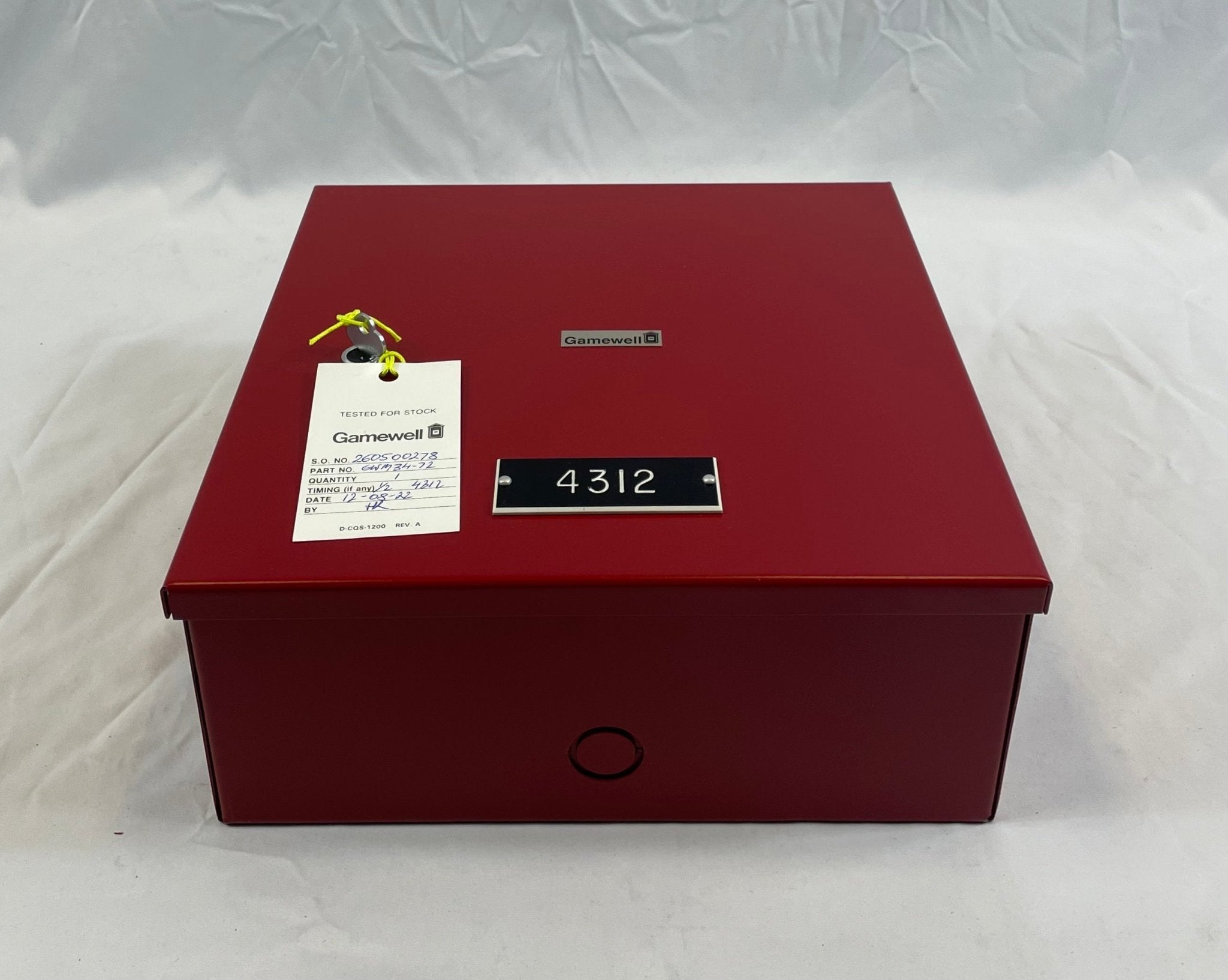 Gamewell-FCI GWM34-72 local energy trip power supply, industrial safety device with wiring and electronic components visible