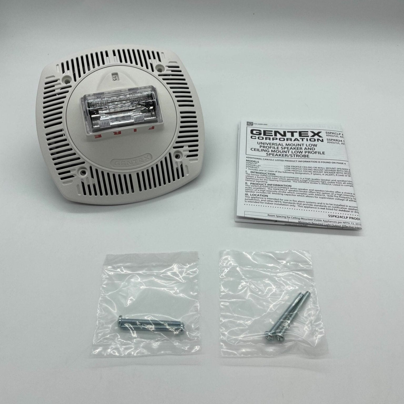 Gentex SSPK24CLPW - The Fire Alarm Supplier