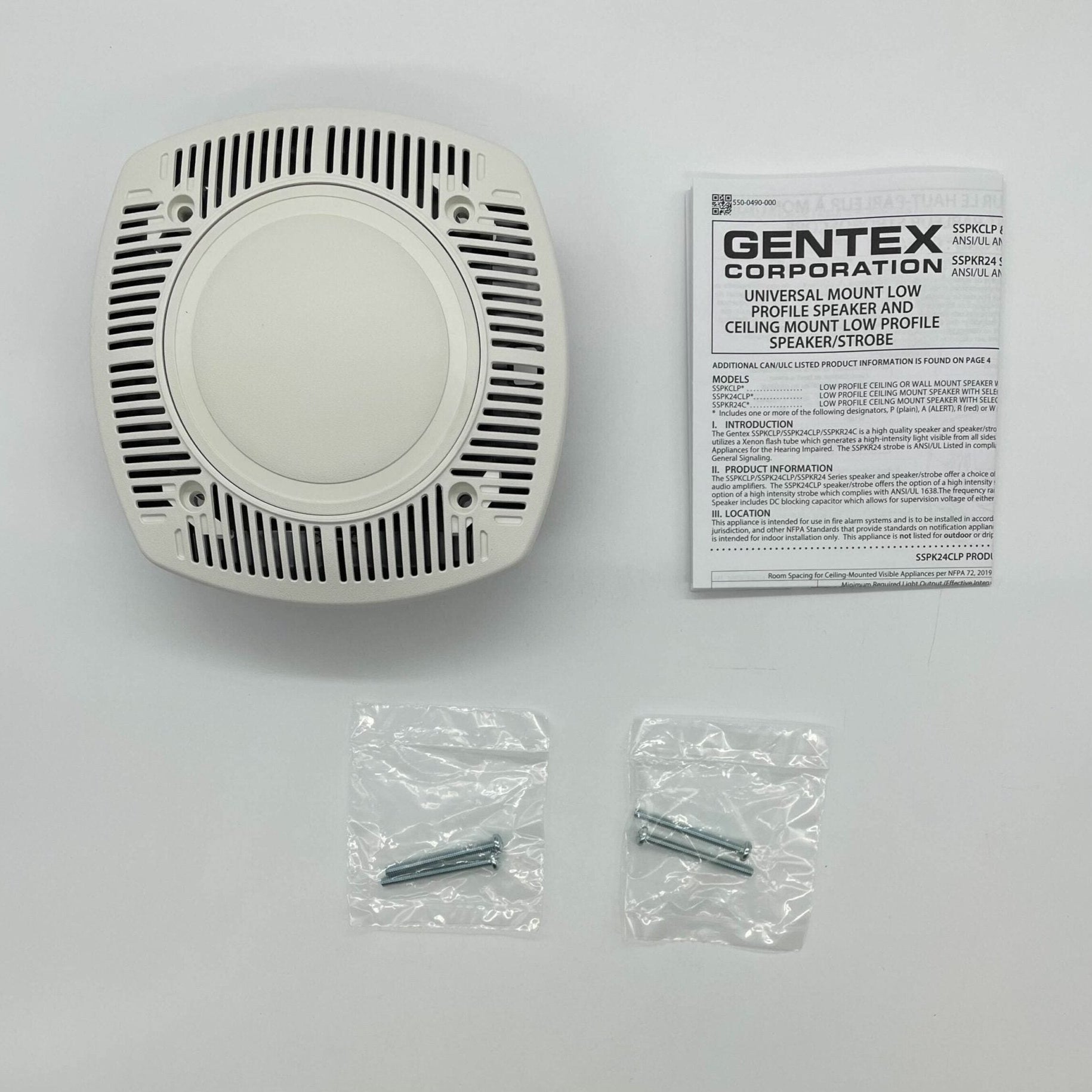 Gentex SSPKCLPW - The Fire Alarm Supplier