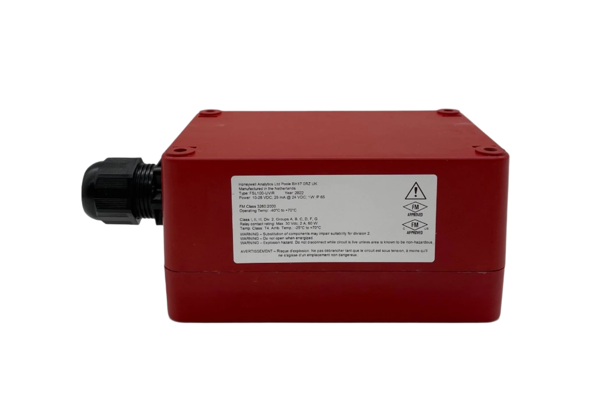 Honeywell FSL100-UVIR Flame Detector - The Fire Alarm Supplier