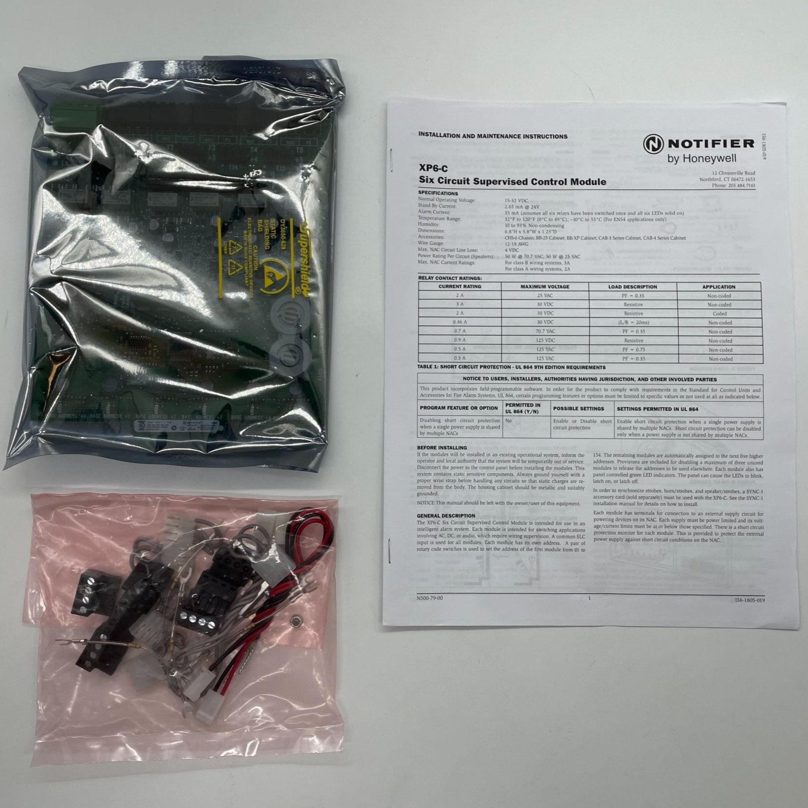 Notifier XP6-C Six Circuit Supervised Control Module - The Fire