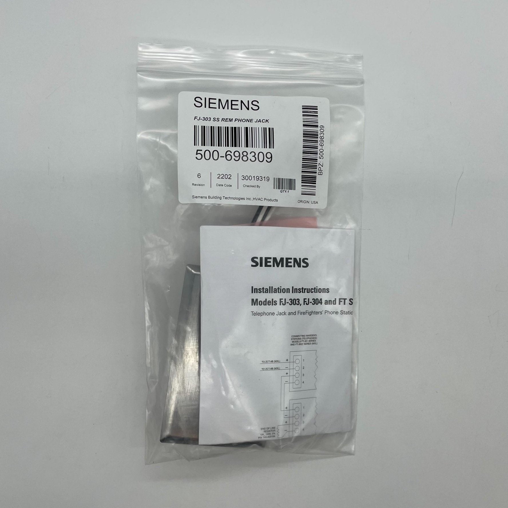 Siemens FJ-303SS - The Fire Alarm Supplier