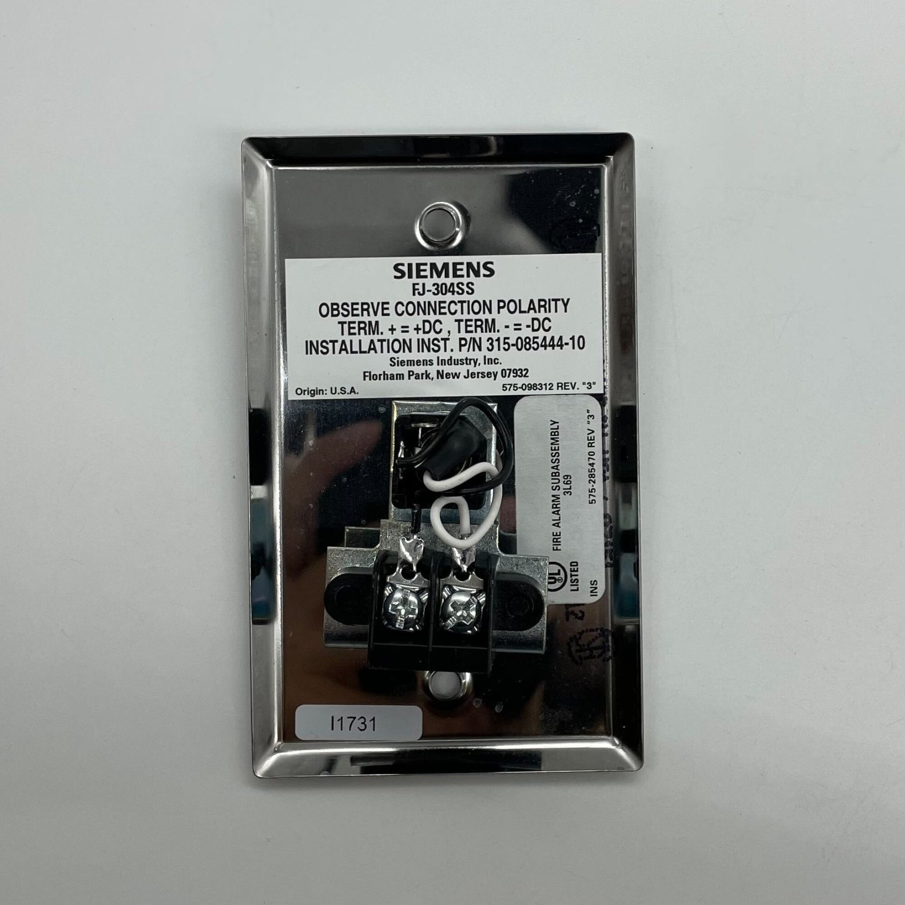 Siemens FJ-304SS - The Fire Alarm Supplier