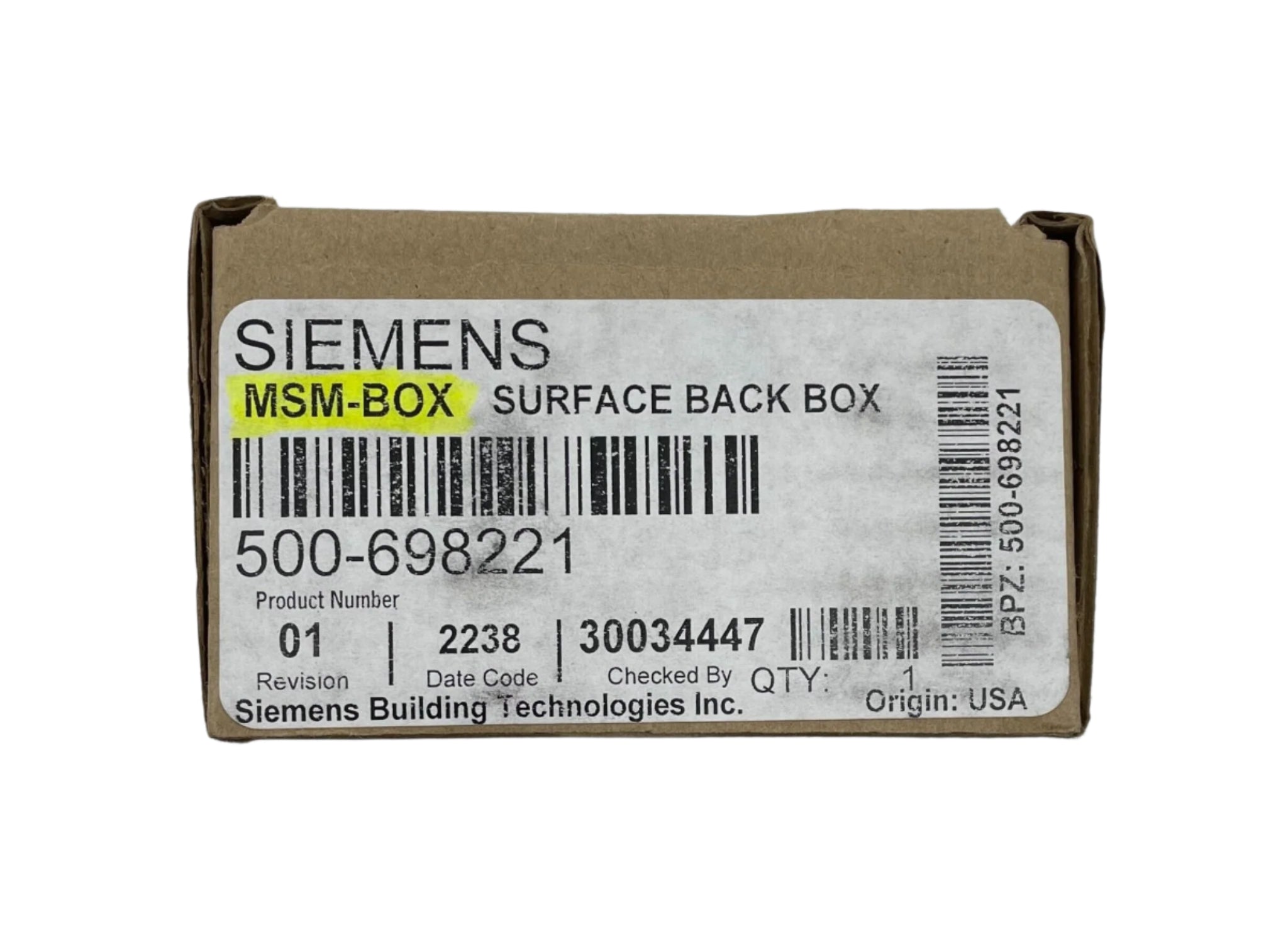 Siemens MSM-BOX - The Fire Alarm Supplier