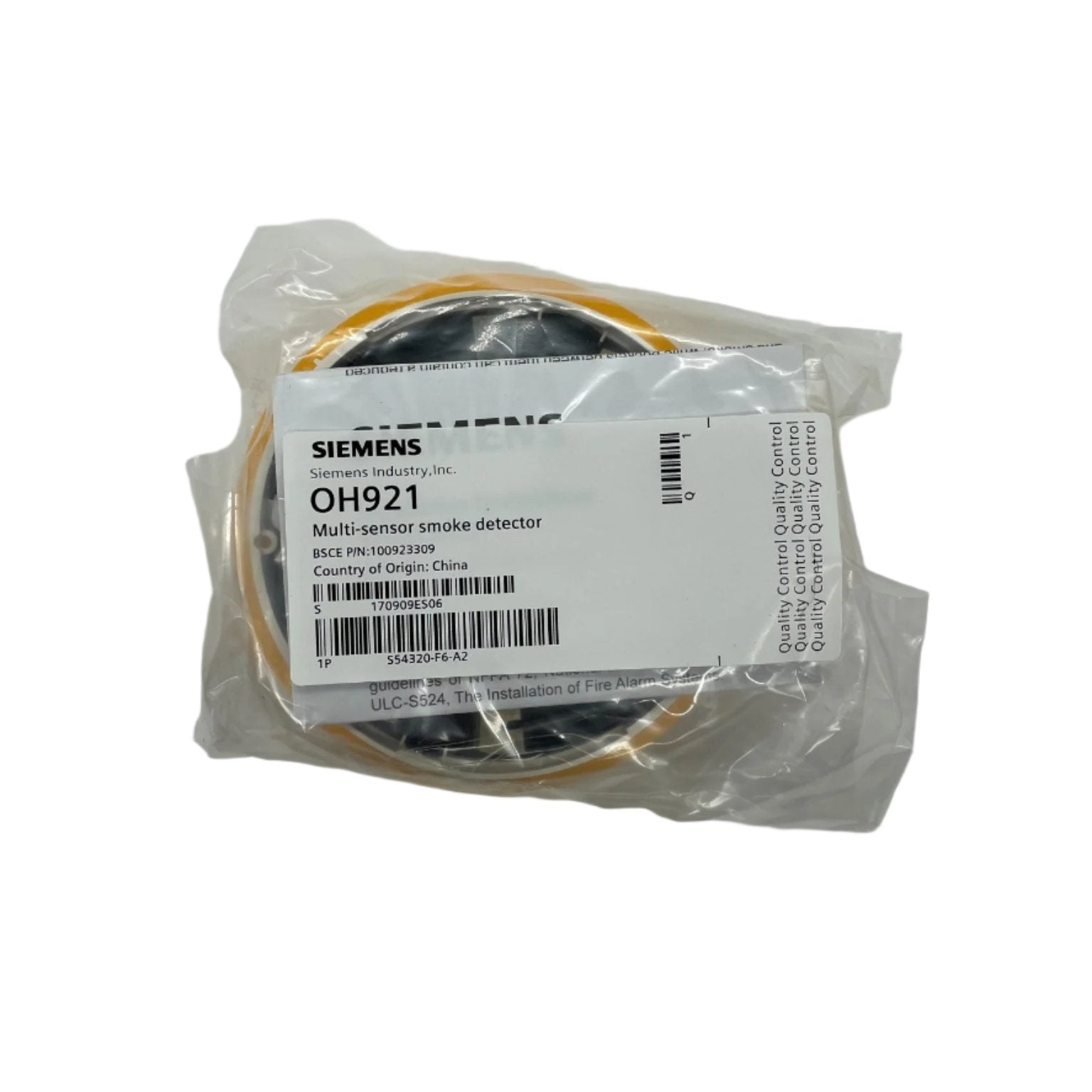 Siemens （シーメンス）　Da Siemens OH921 (S54320-F6-A2) - (Replaces HFPT-11) - The Fire Alarm