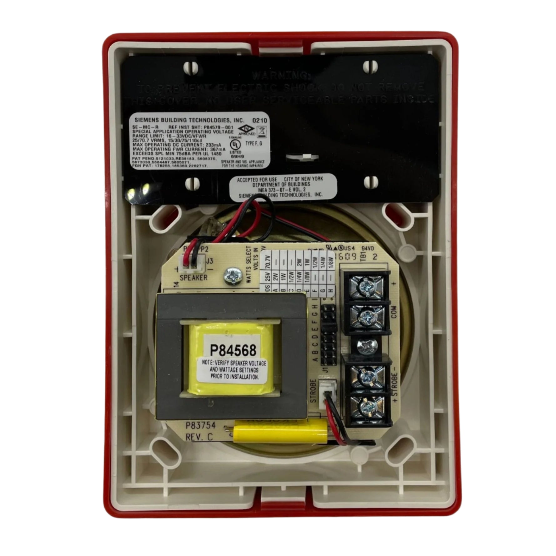 Siemens SE-MC-R Speaker Strobe Relay - The Fire Alarm Supplier