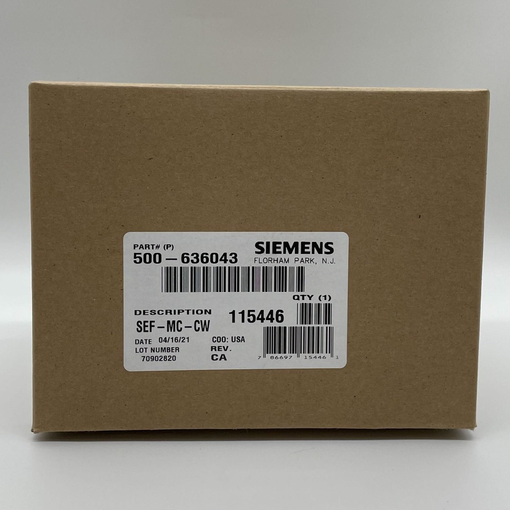 Siemens SEF-MC-CW - The Fire Alarm Supplier