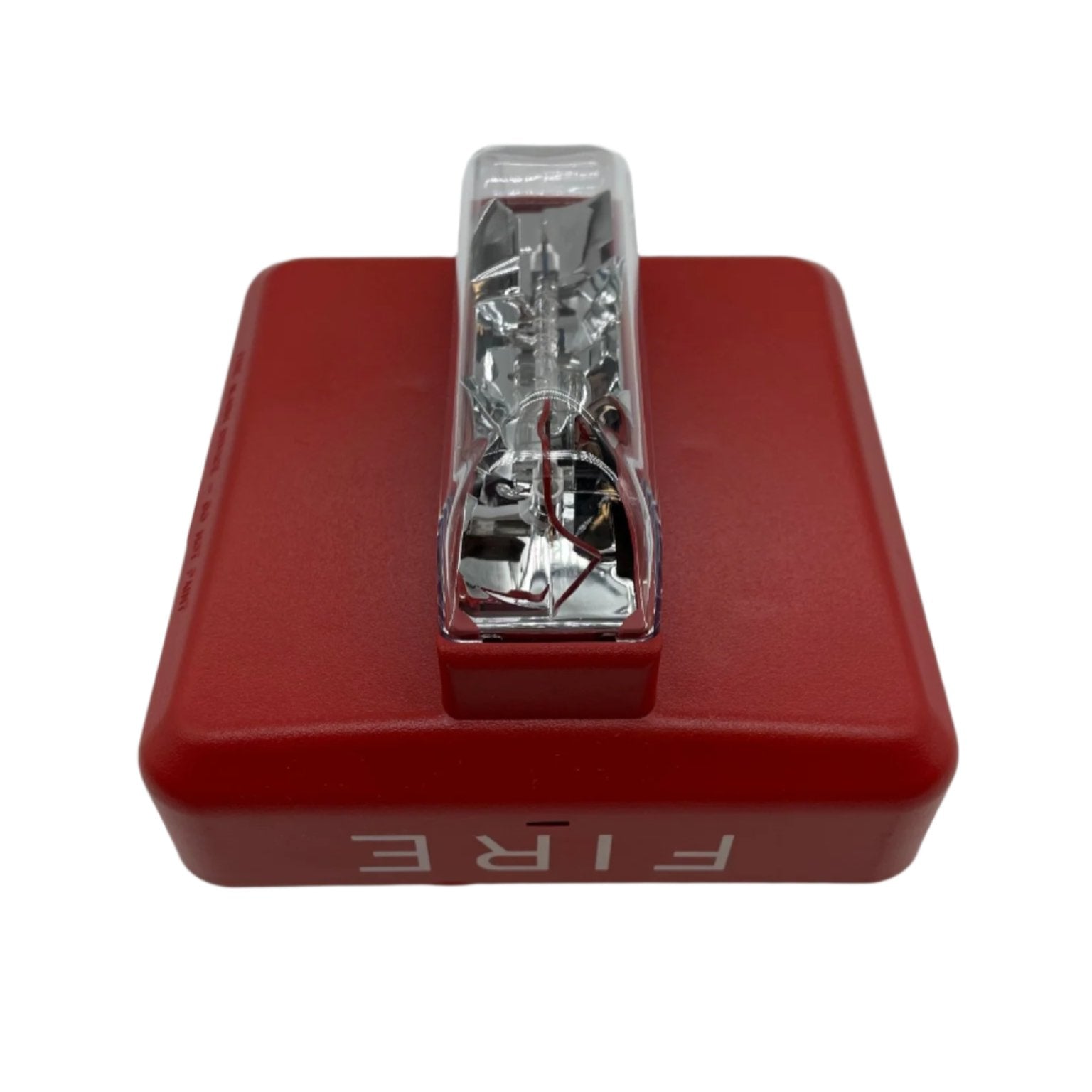 Siemens ZR-MC-CR Strobe Multi-Candela Ceiling Red, visible red strobe light with adjustable candela settings for safety signaling.