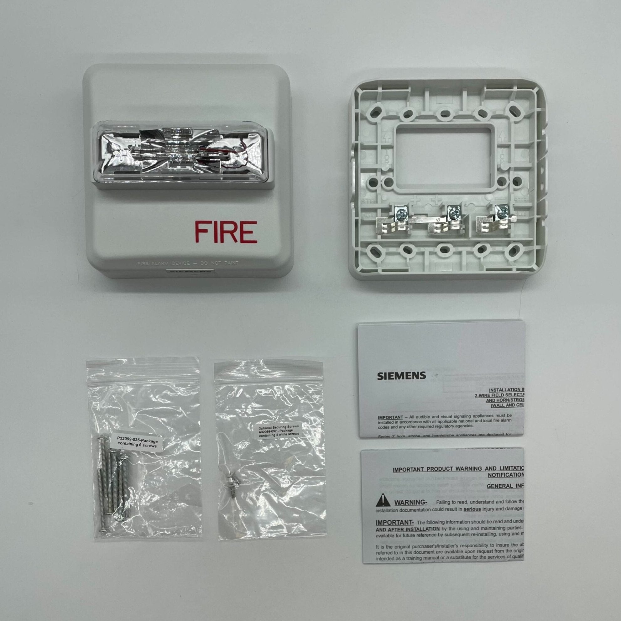 Siemens ZR-MC-W Z Strobe with multi-candela settings, designed for industrial warning and signaling applications.