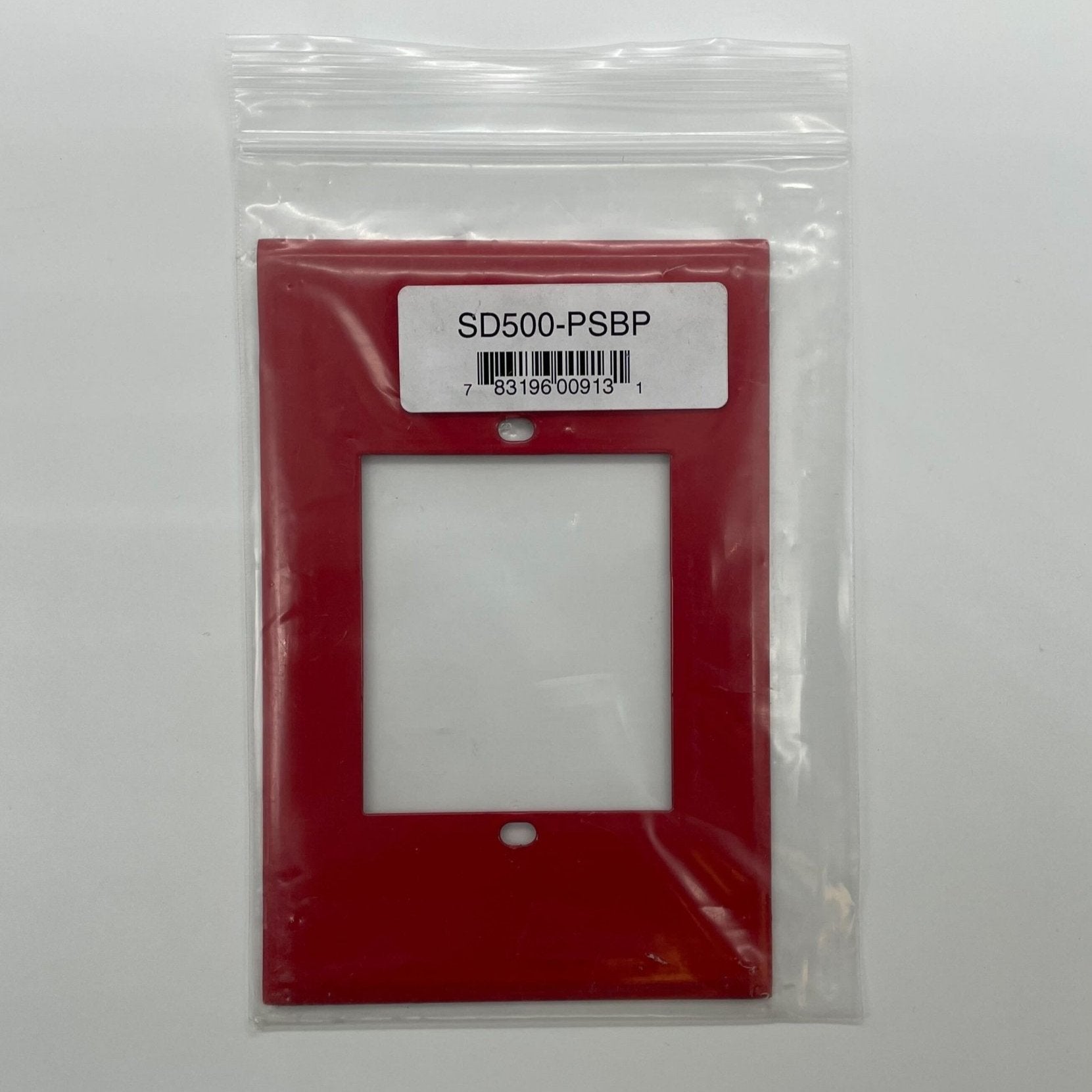 Silent Knight SD500-PSBP backplate, durable metal backplate for security system installation, shown in gray finish.
