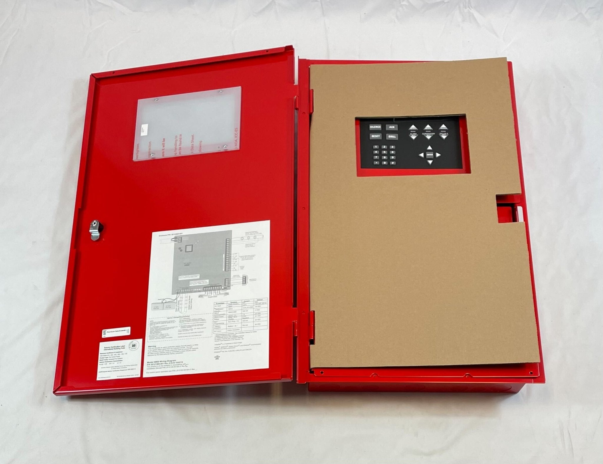 Silent Knight 6808 fire alarm control panel with 198-point capacity, designed for reliable fire safety management.