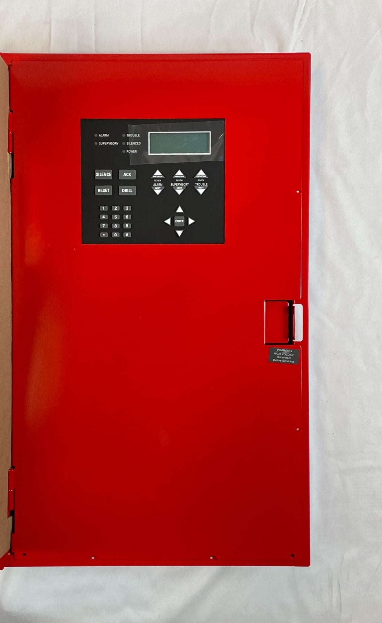 Silent Knight 6808 fire alarm control panel with 198 points, industrial-grade security system component for building safety.