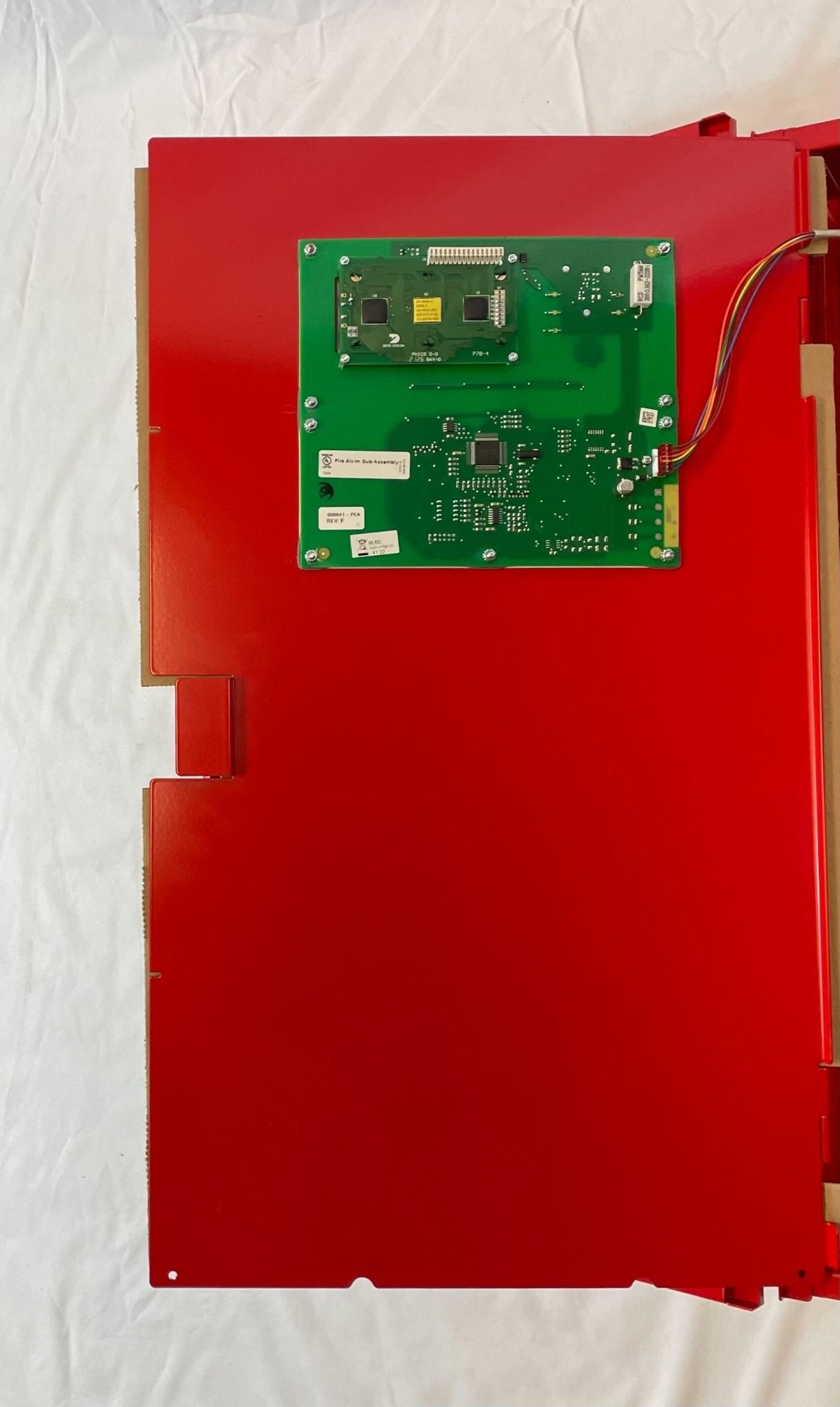 Silent Knight 6808 fire alarm control panel with 198-point capacity, featuring control panel hardware for fire safety systems.