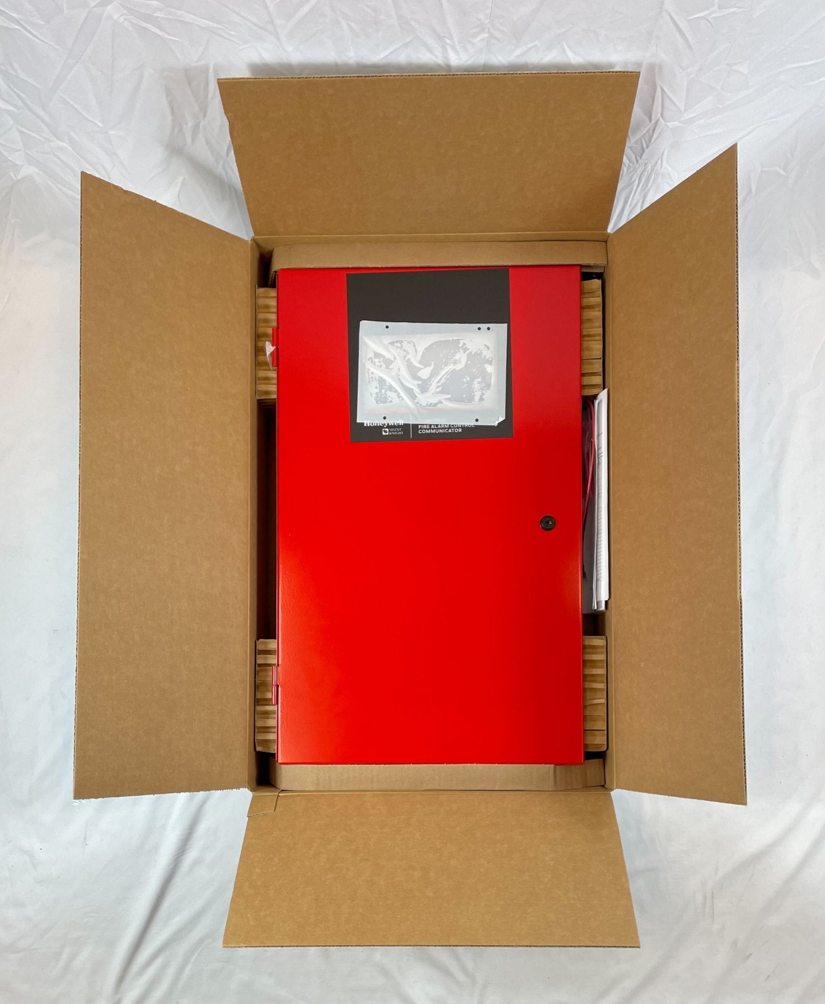 Silent Knight 6808 fire alarm control panel with 198-point capacity, used for building fire safety and alarm management.