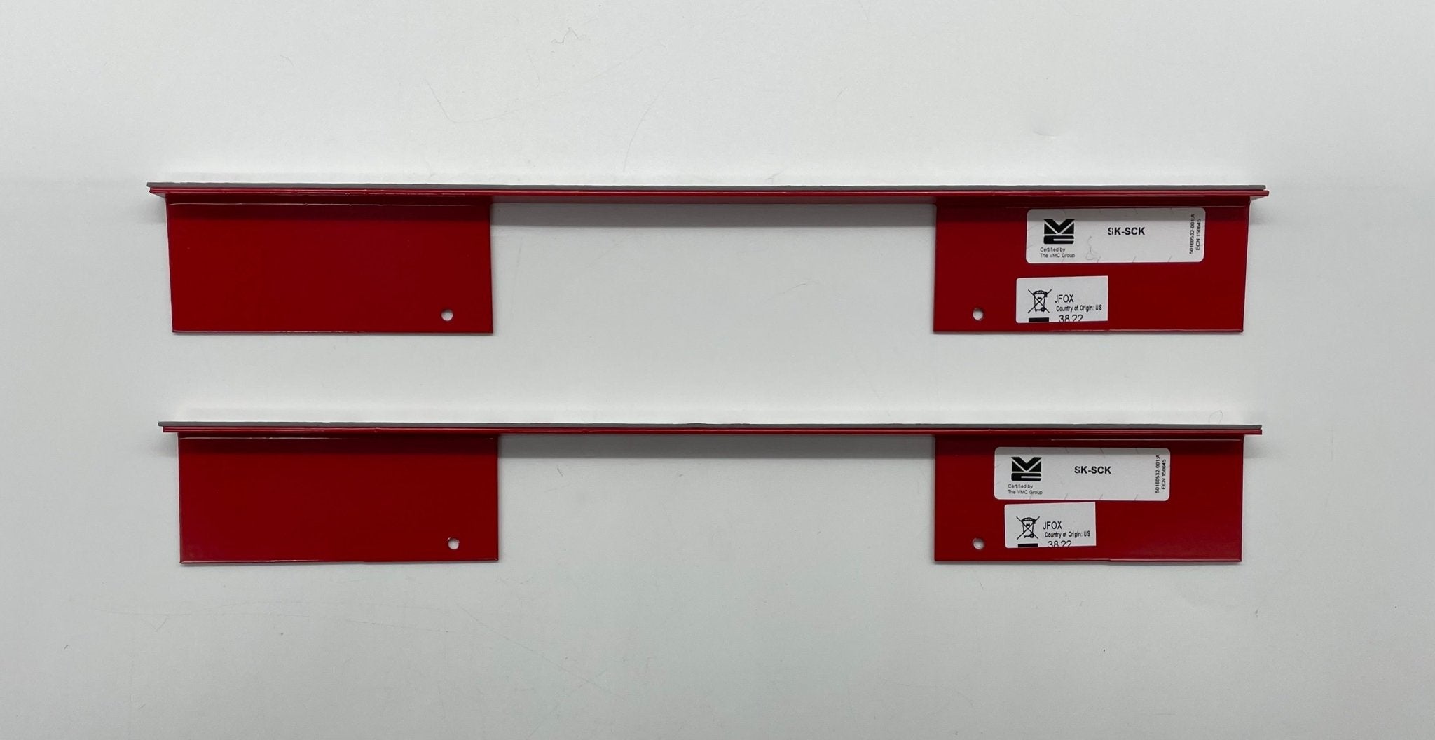 Silent Knight SK-SCK seismic mounting kit accessories for fire alarms, shown with mounting brackets and hardware.