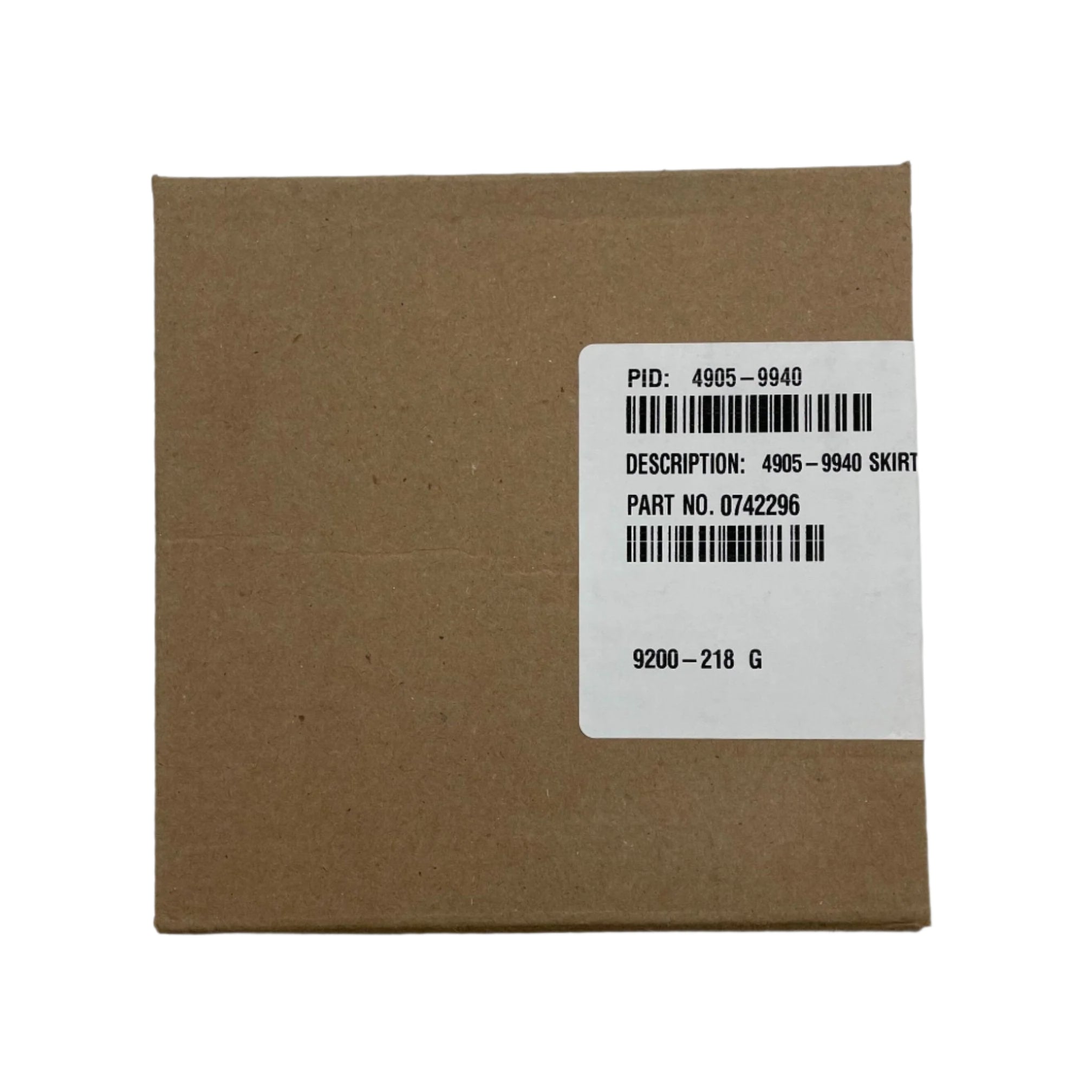 Simplex 4905-9940 Adapter Skirt for industrial equipment, showing a metal skirt with mounting features.