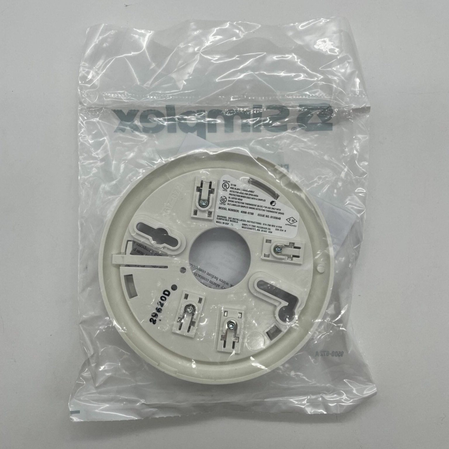 Simplex 4098-9788 2-Wire Base with connections for Remote Alarm LED Indicator - The Fire Alarm Supplier
