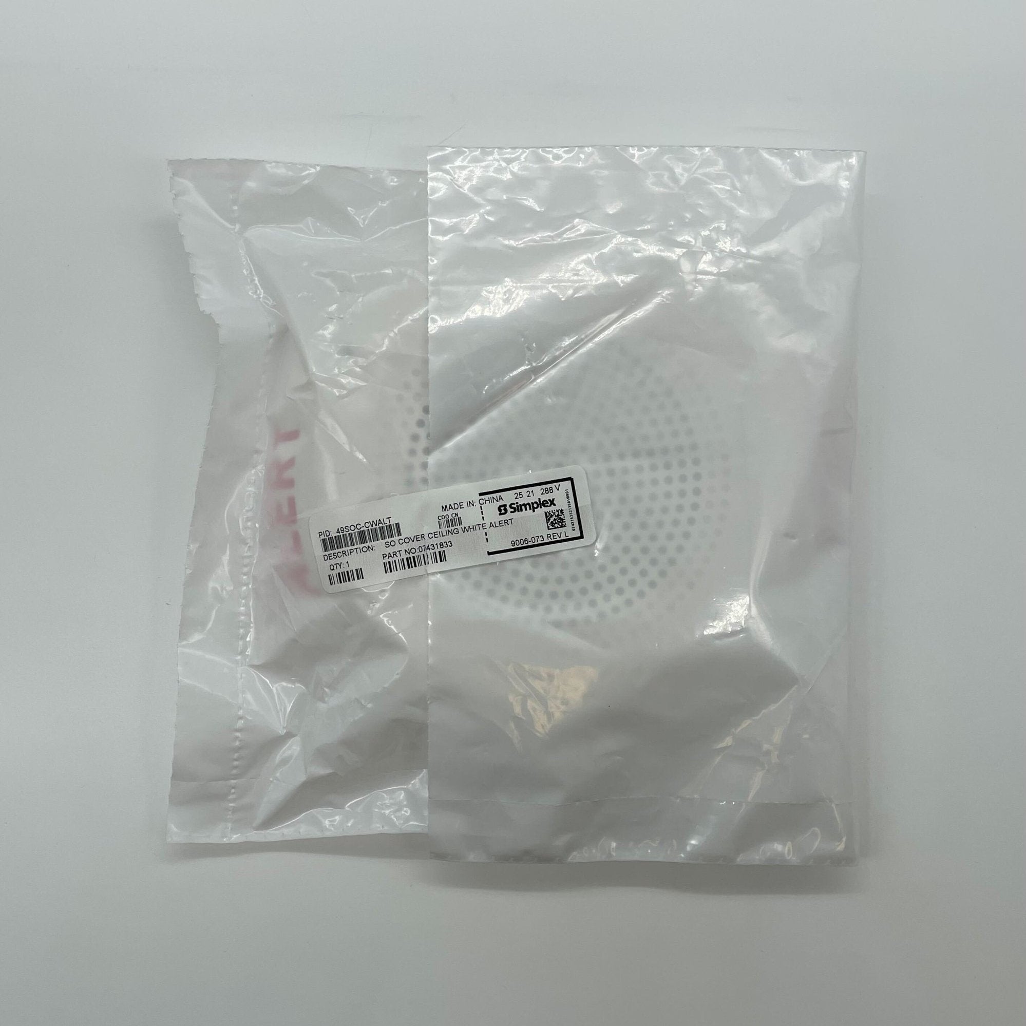 Simplex 49SOC-CWALT SO cover, a protective cover for electrical or equipment applications, branded by Simplex.