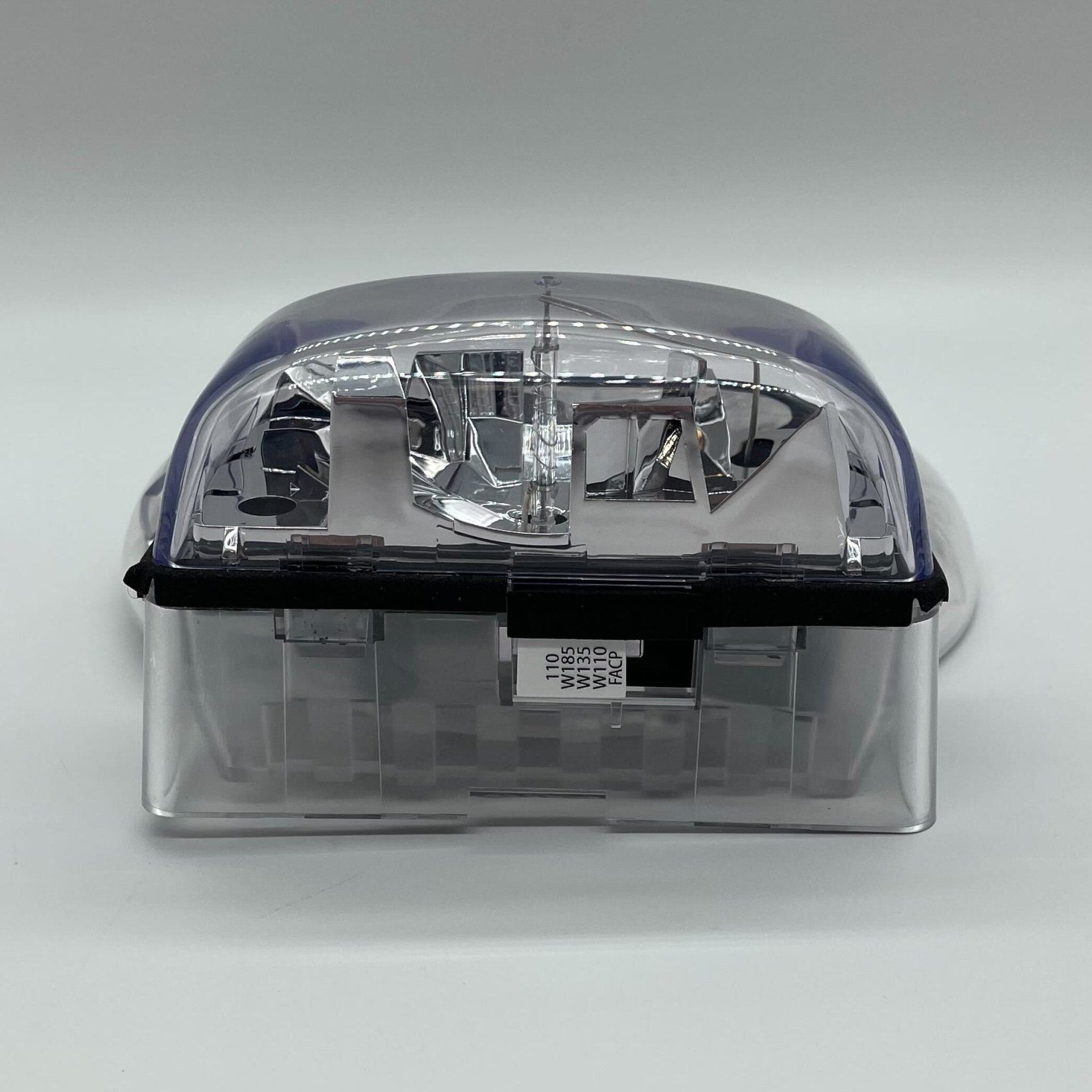 Simplex 49AVH-APPLC-O fire alarm HICD ceiling detector with black cover and mounting plate, designed for fire safety systems.