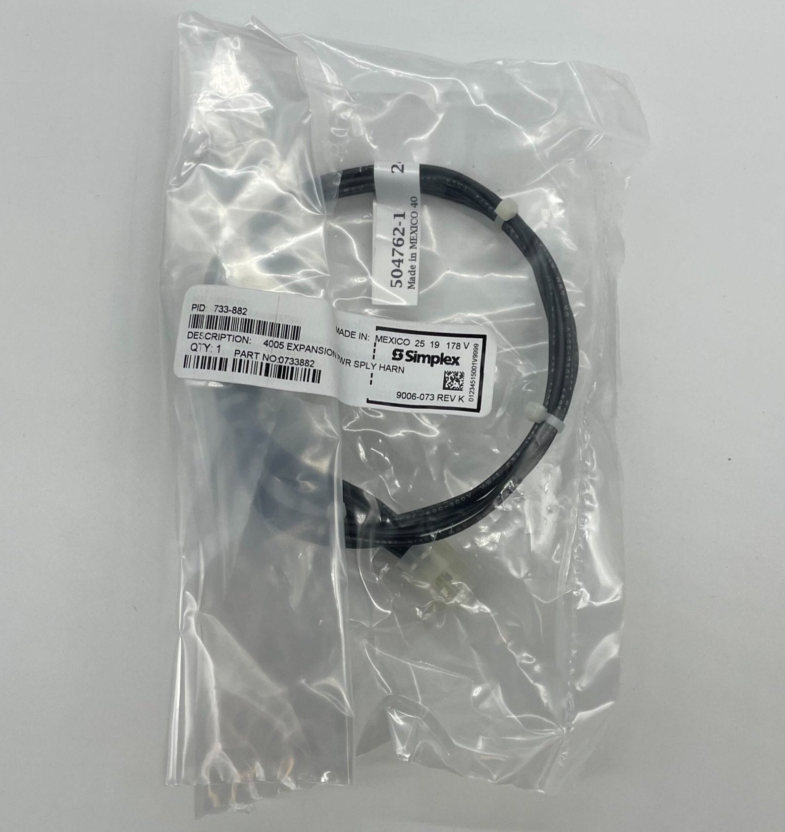 Simplex 733-882 Expansion Power Supply Harness - The Fire Alarm Supplier