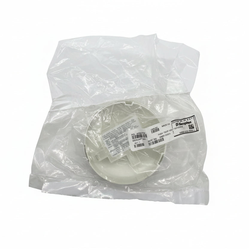 Simplex 4098-9734 high temperature heat sensor in white, a heat detector for fire safety systems.