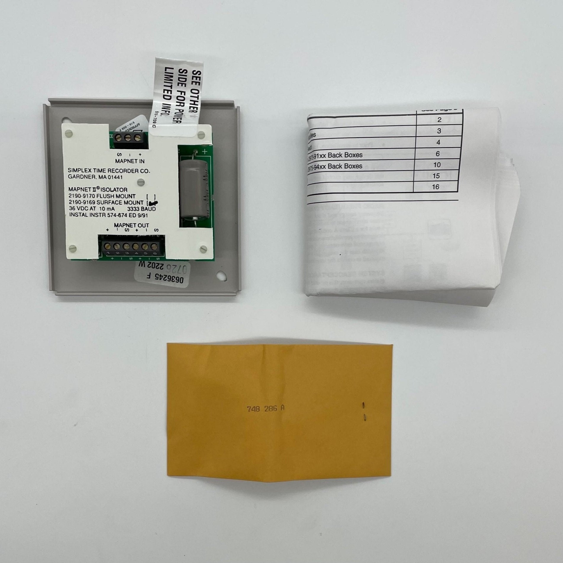 Simplex 2190-9169 - The Fire Alarm Supplier