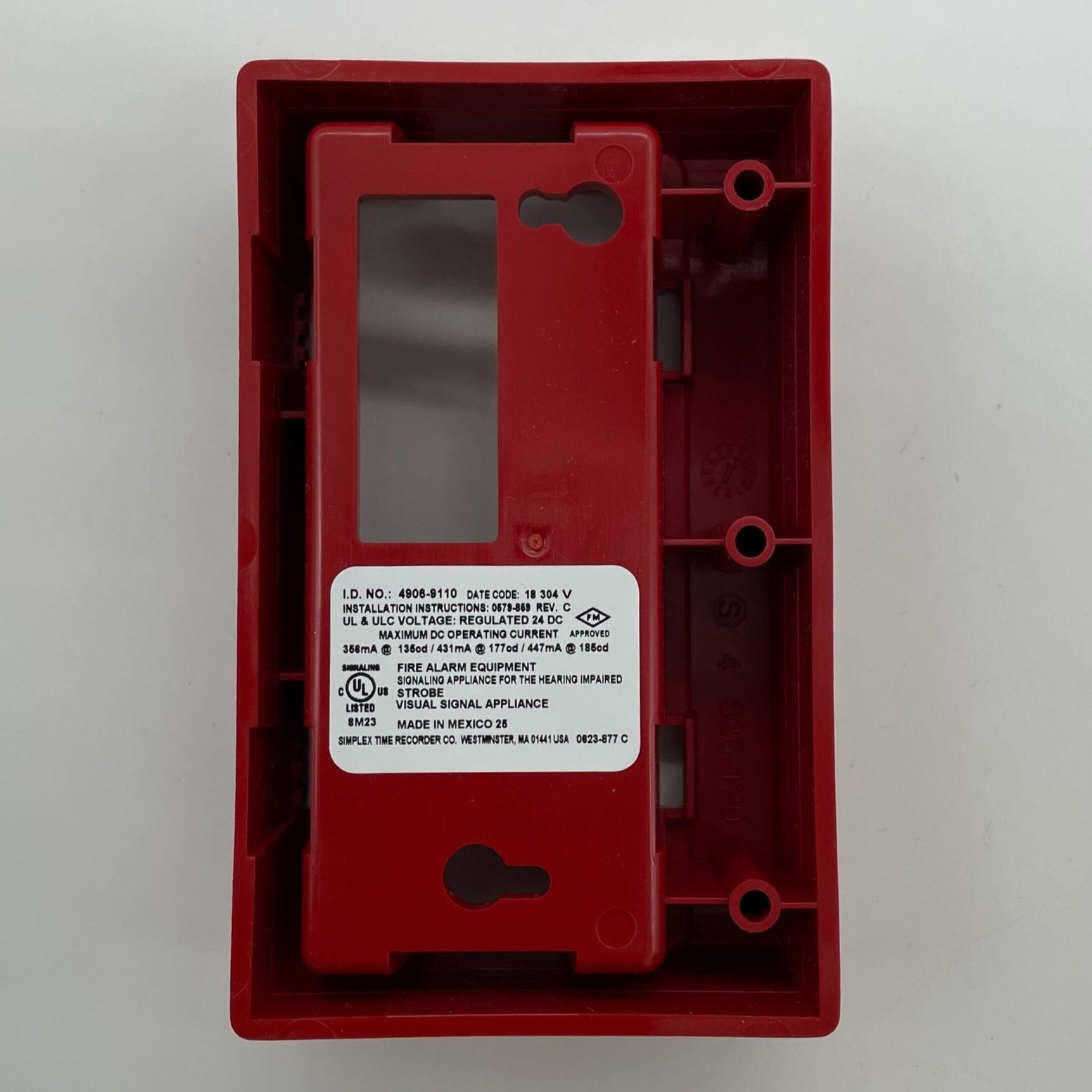 Simplex 4906-9110 Non-Addessable Ceiling Strobe - The Fire Alarm Supplier