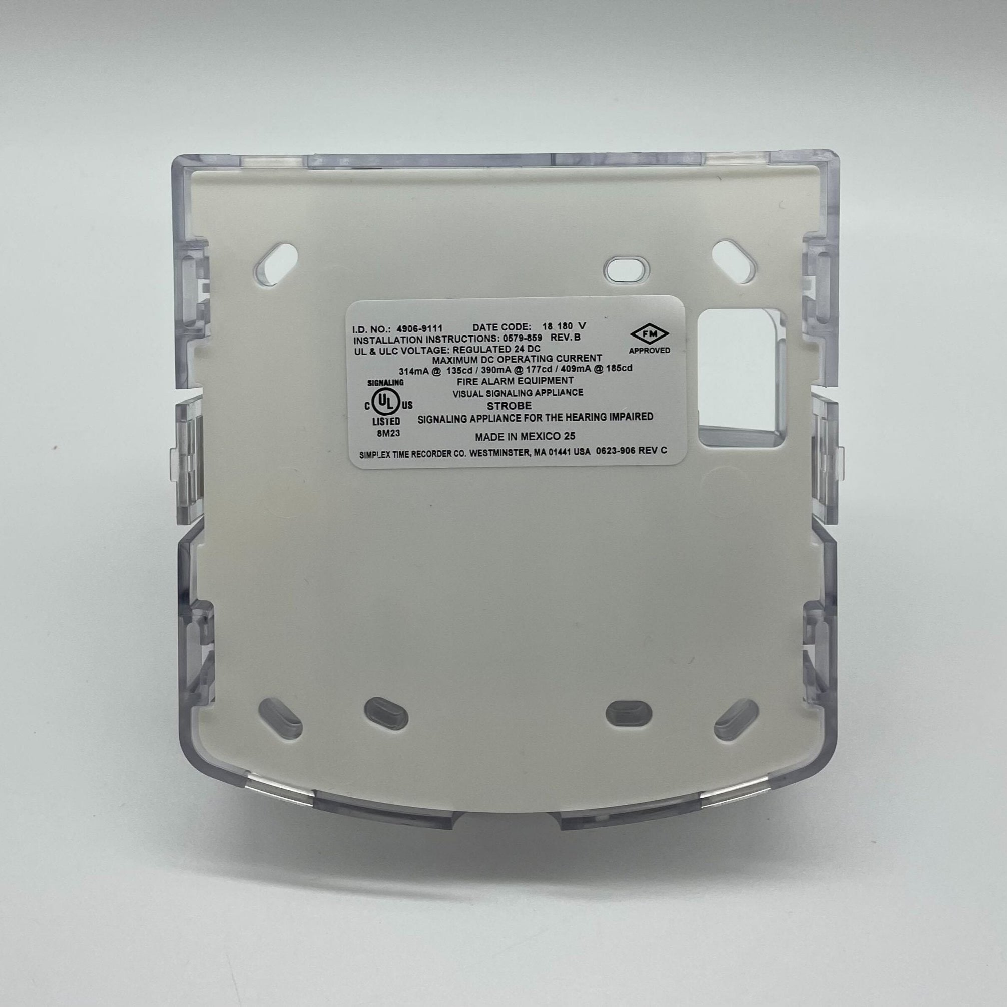 Simplex 4906-9111 Non-Addressable Wall Strobe - The Fire Alarm Supplier