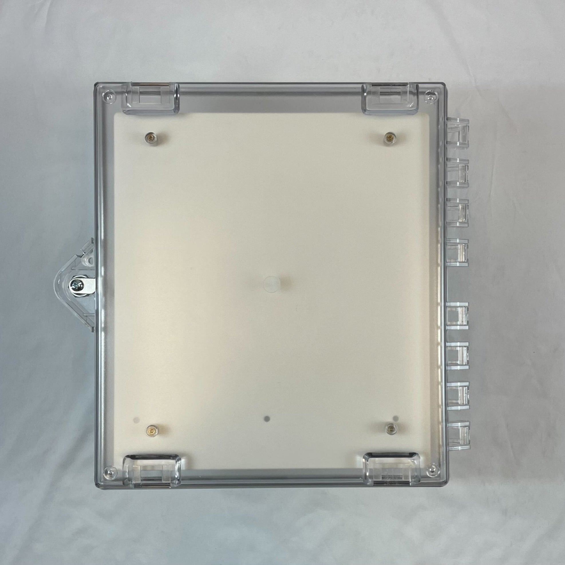 STI-7530 Safety Technology Protective Cabinet, Polycarbonate w/Backplate, Key Lock, Clear - The Fire Alarm Supplier