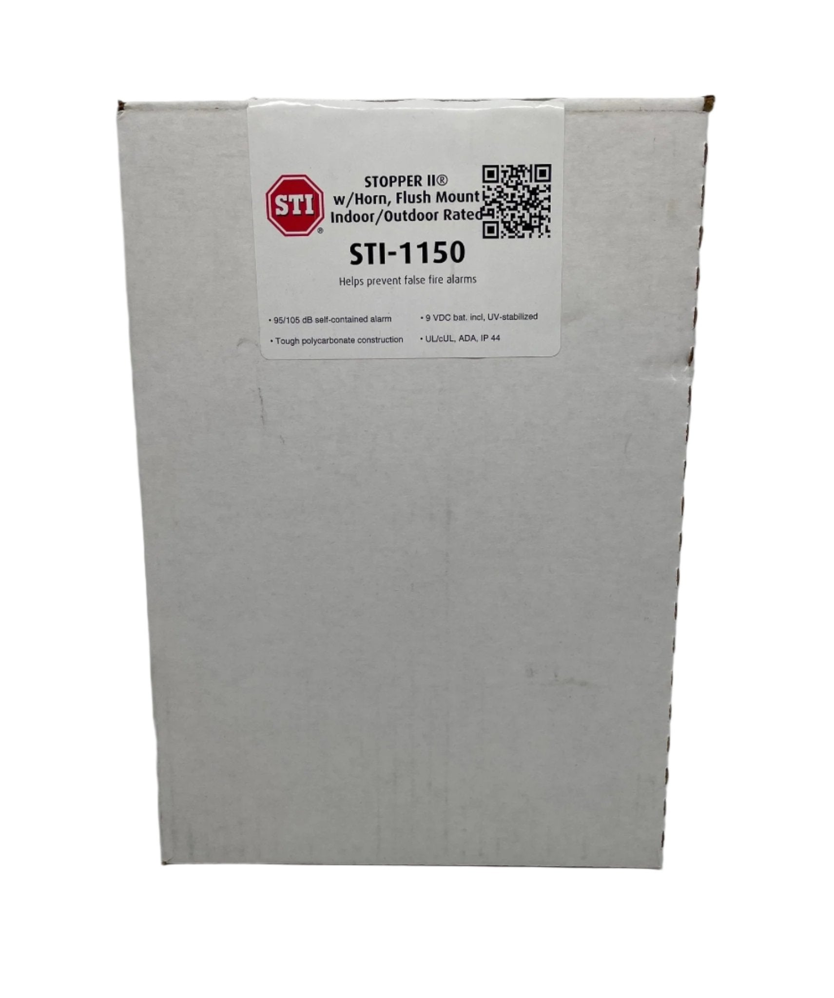 STI-1150, Stopper II with Horn Flush Mount, Indoor/Outdoor Rated, Fire Label - The Fire Alarm Supplier