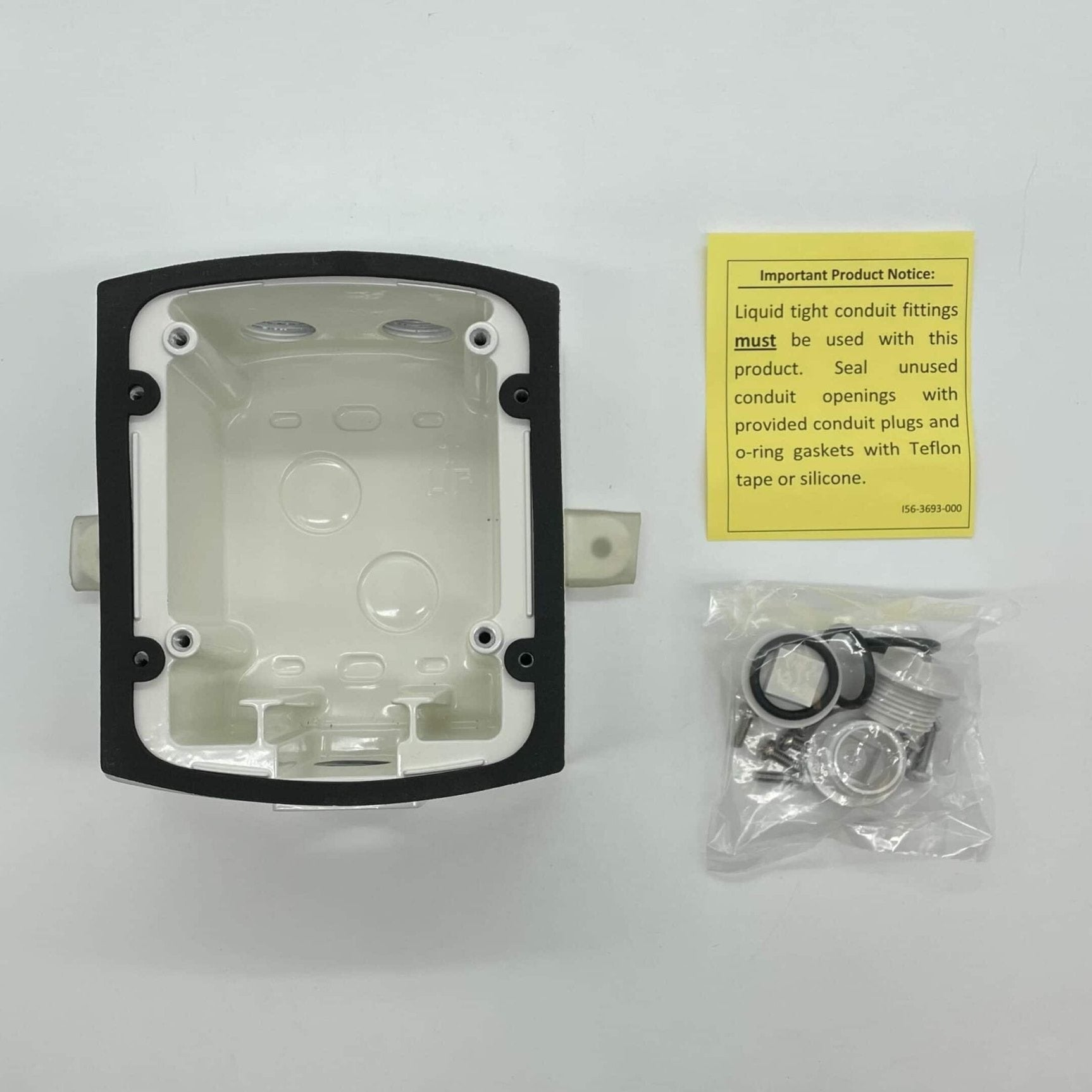 System Sensor MWBBW metal weatherproof back box for wall mounting, durable electrical backbox for outdoor use