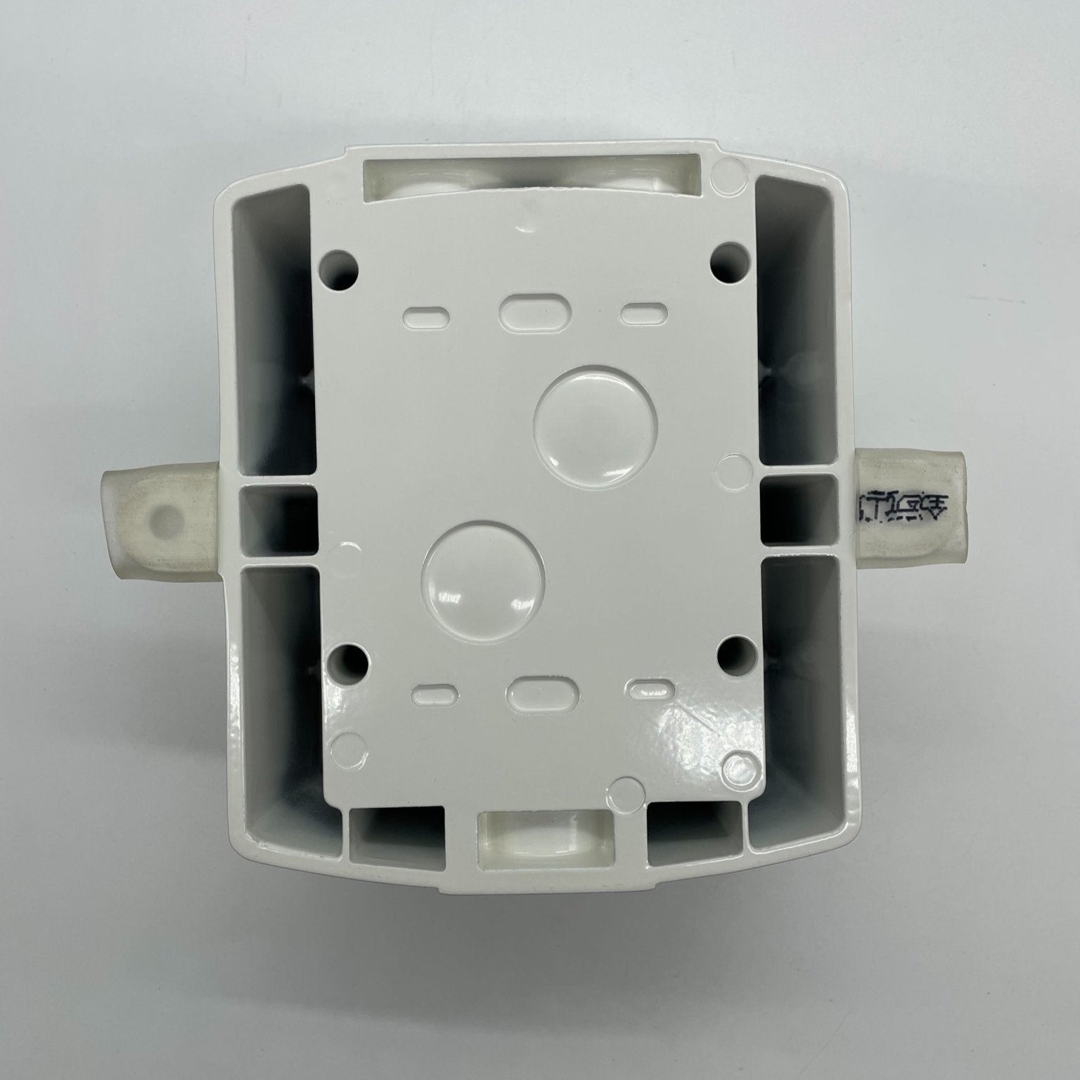 System Sensor MWBBW metal weatherproof back box for wall mount, durable outdoor electrical enclosure with secure mounting features.