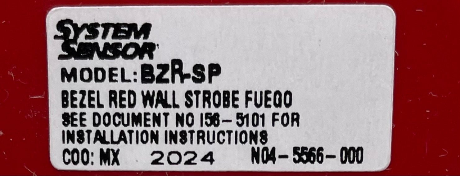 System Sensor BZR-SP - The Fire Alarm Supplier