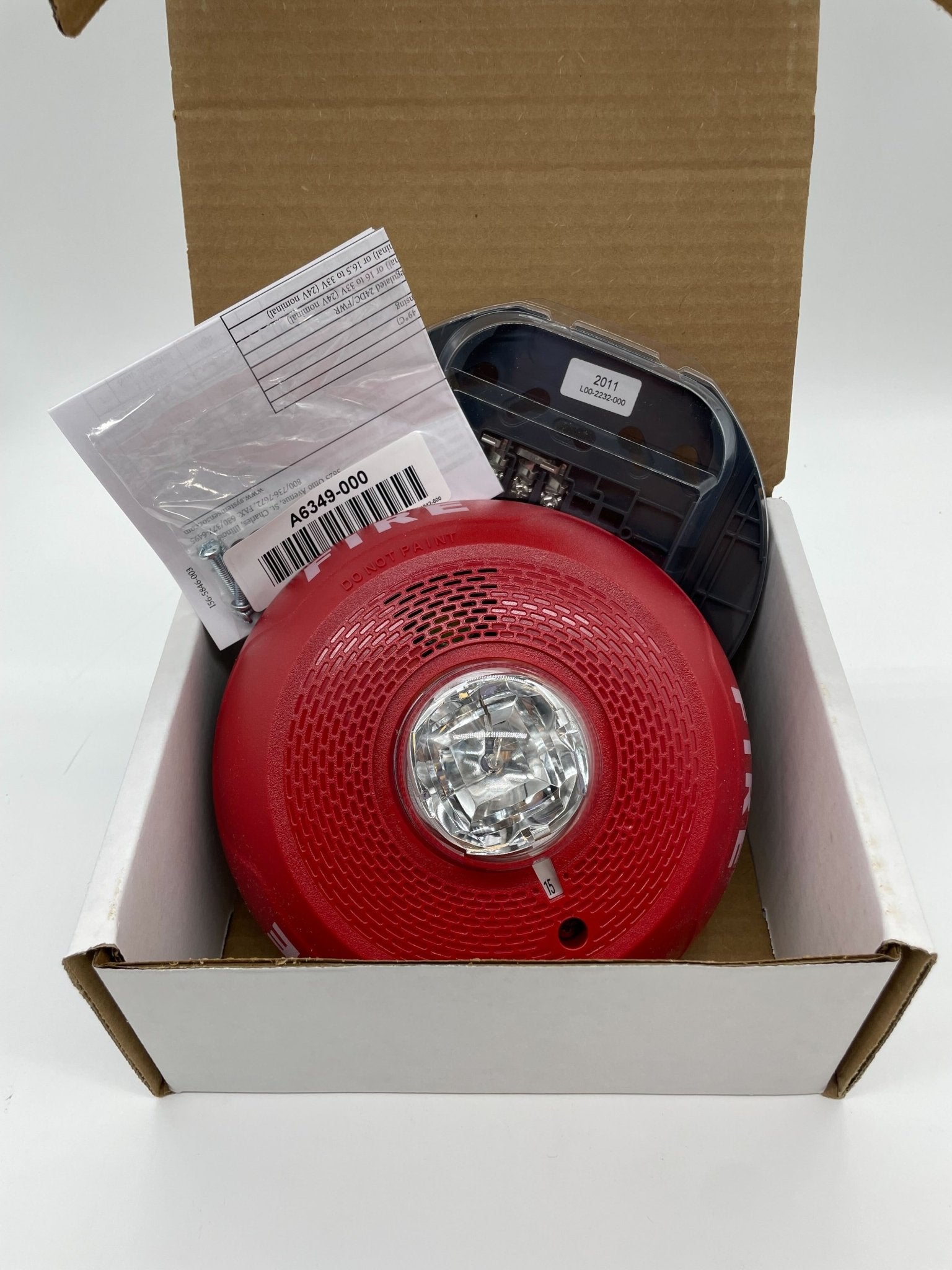 System Sensor PC2RL Ceiling Horn/Strobe Red - The Fire Alarm Supplier