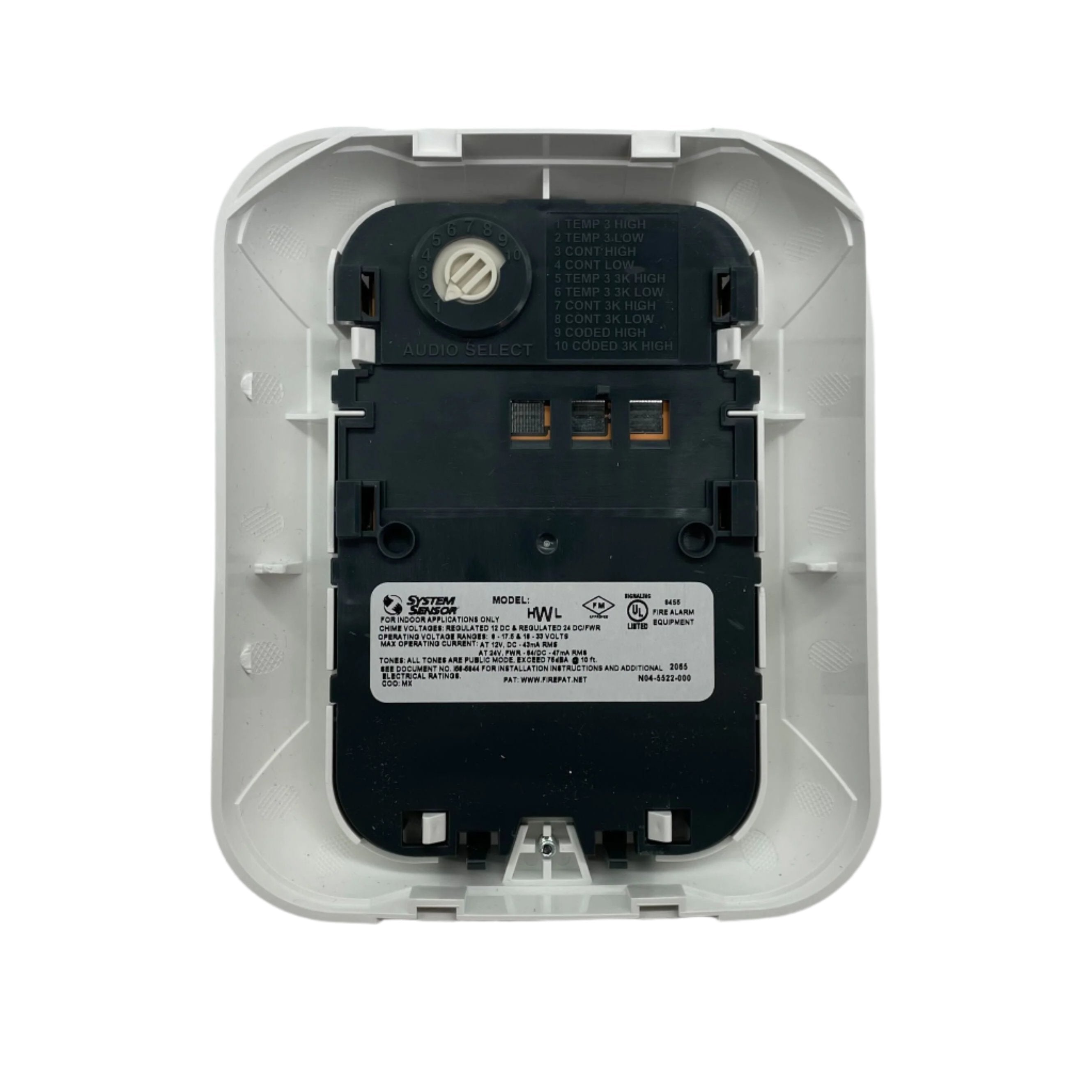 System Sensor HWL L-Series Indoor Selectable Output Horn - The Fire Alarm Supplier