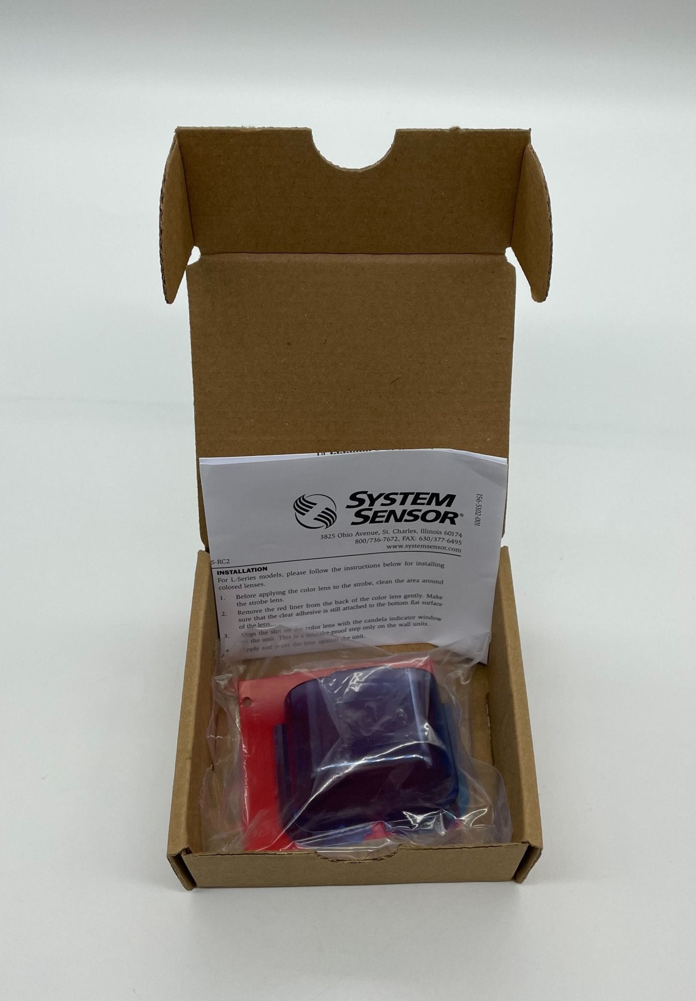 System Sensor LENS-B2 L-Series Lens for Indoor Wall Mount Strobes, Blue - The Fire Alarm Supplier