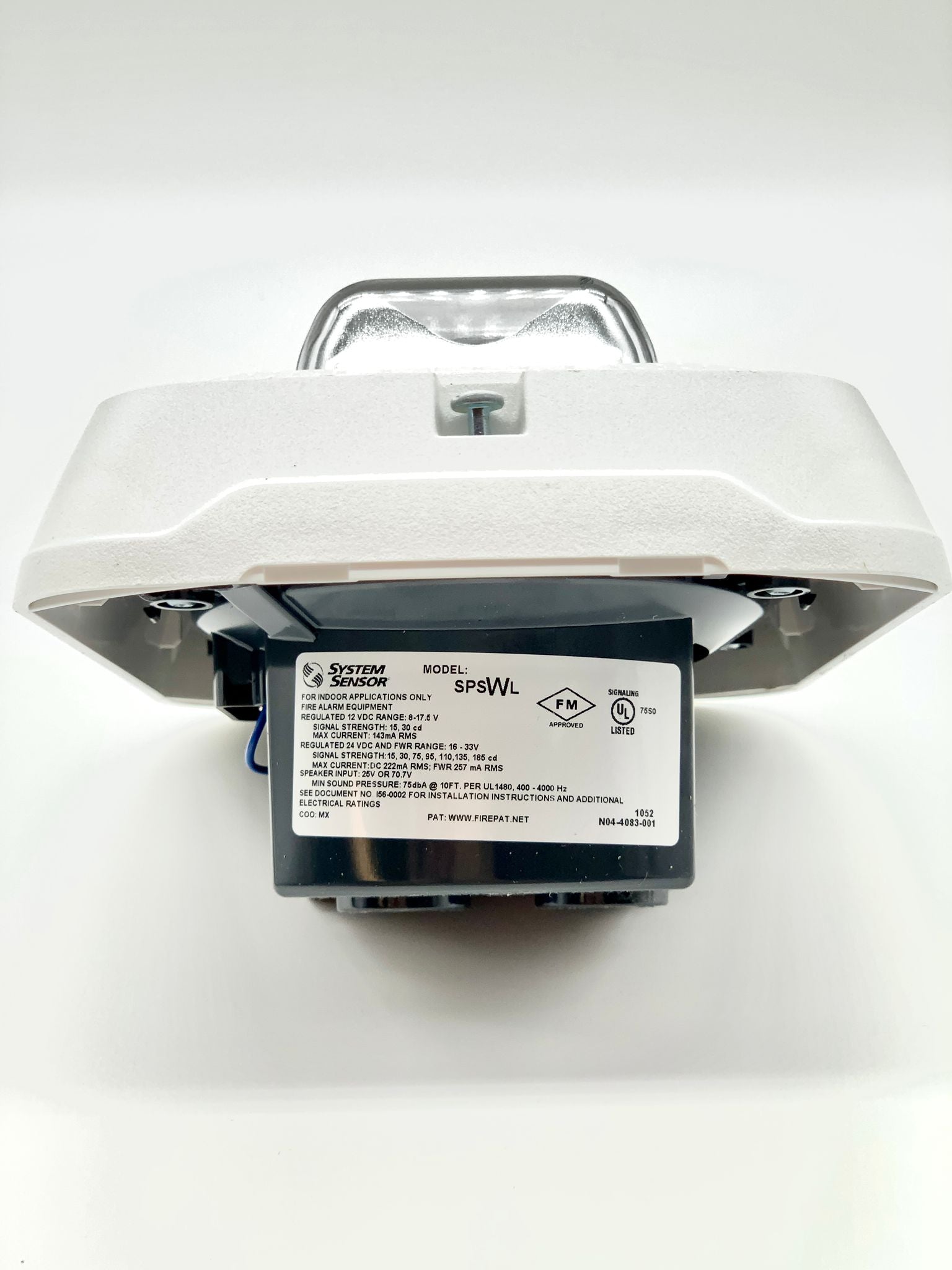 System Sensor SPSWL Wall Mountable Speaker Strobe Marked - The Fire Alarm Supplier