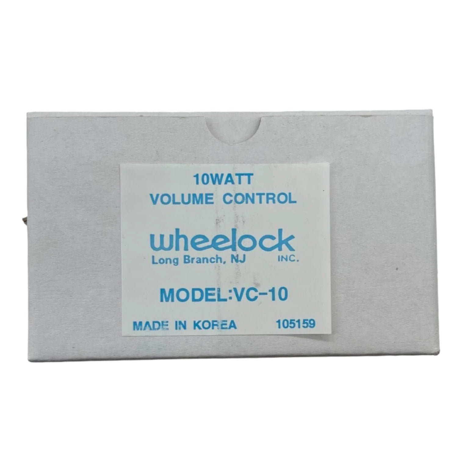 Wheelock VC-10 Volume Control Single Gang Plate - The Fire Alarm Supplier