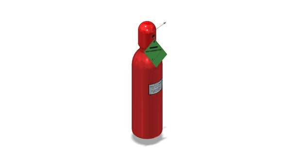 Amerex Fire 6809 Cylinder NIT 55 Assembly Red